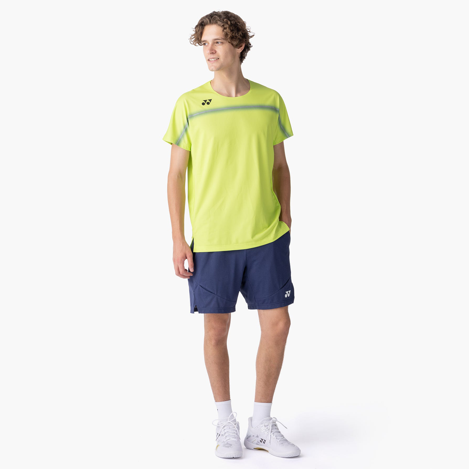 Yonex All England Men's Crew Neck T-Shirt 10711FRLM (Fresh Lime)