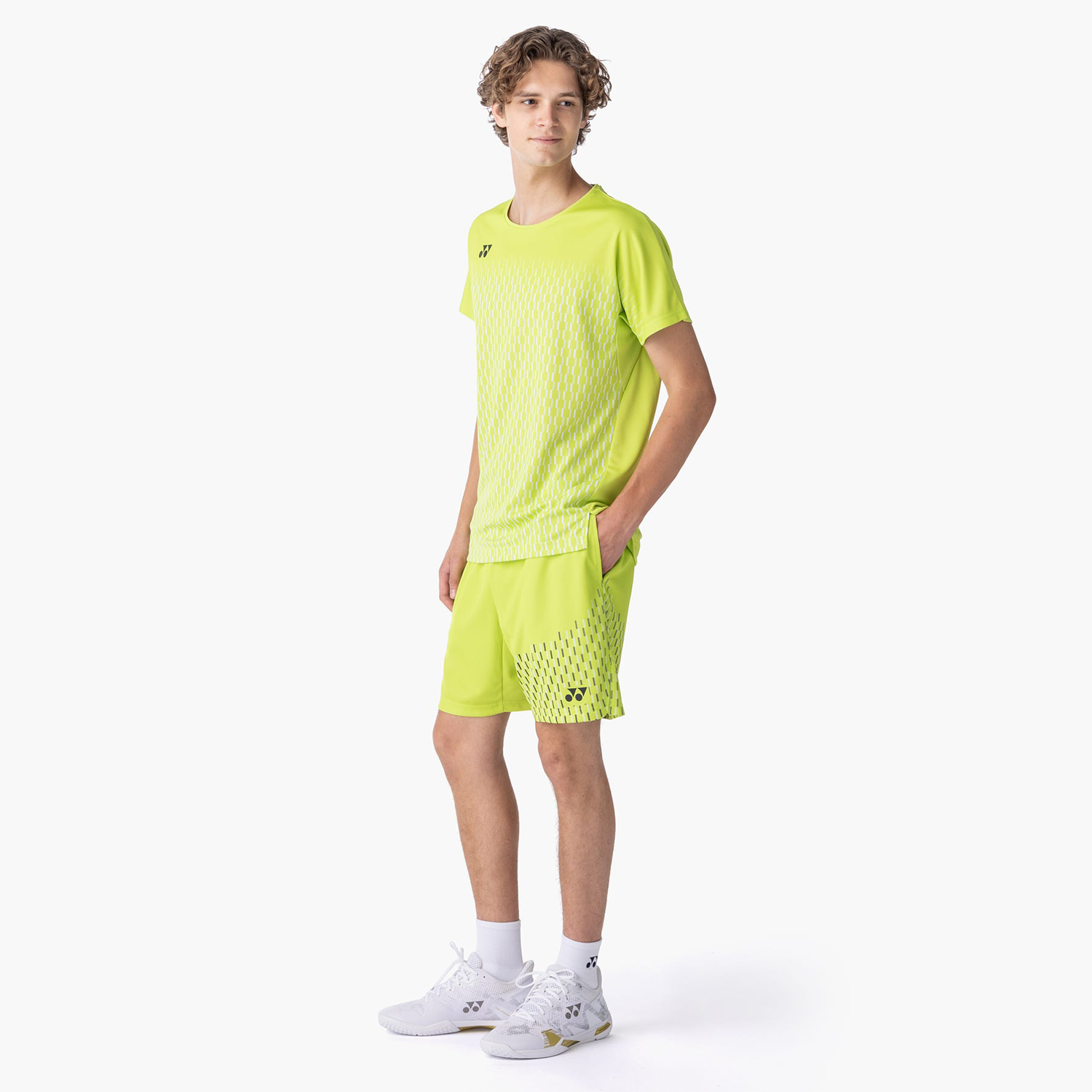 Yonex All England Men's Crew Neck T-Shirt 10713FRLM (Fresh Lime)