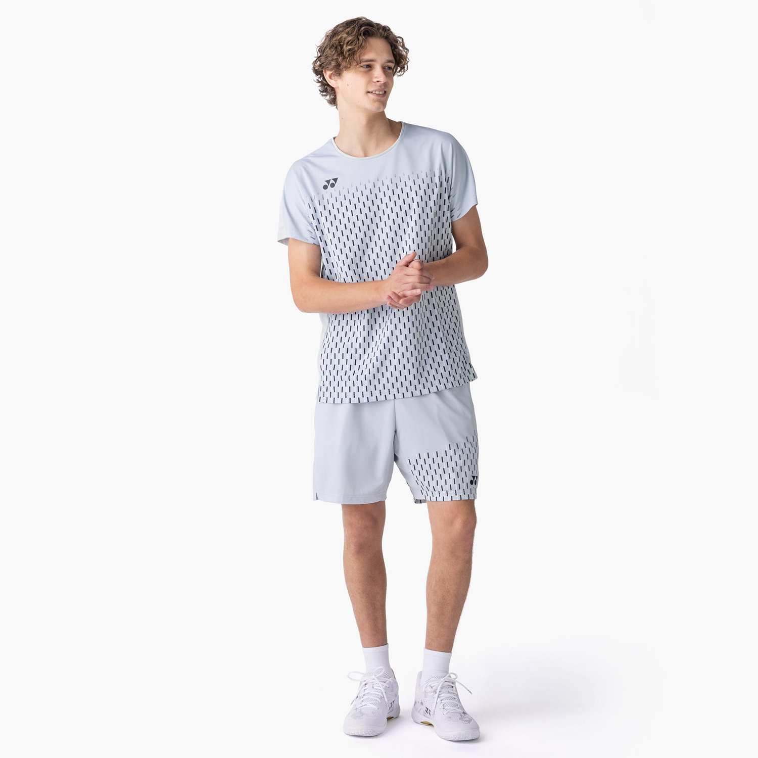 Yonex All England Men's Crew Neck T-Shirt 10713SGR (Silver Gray)