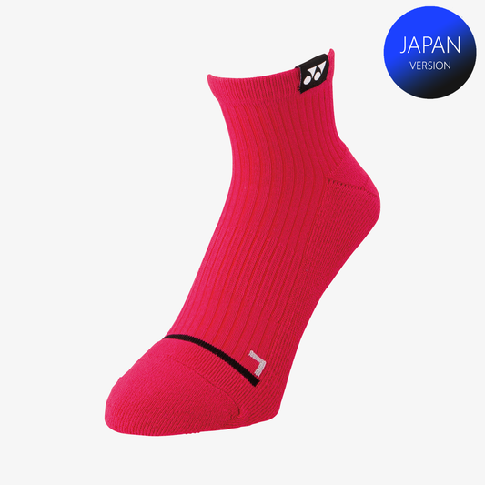 Yonex Men's Sport Quarter Socks 19239YRSRO (Reddish Rose) M