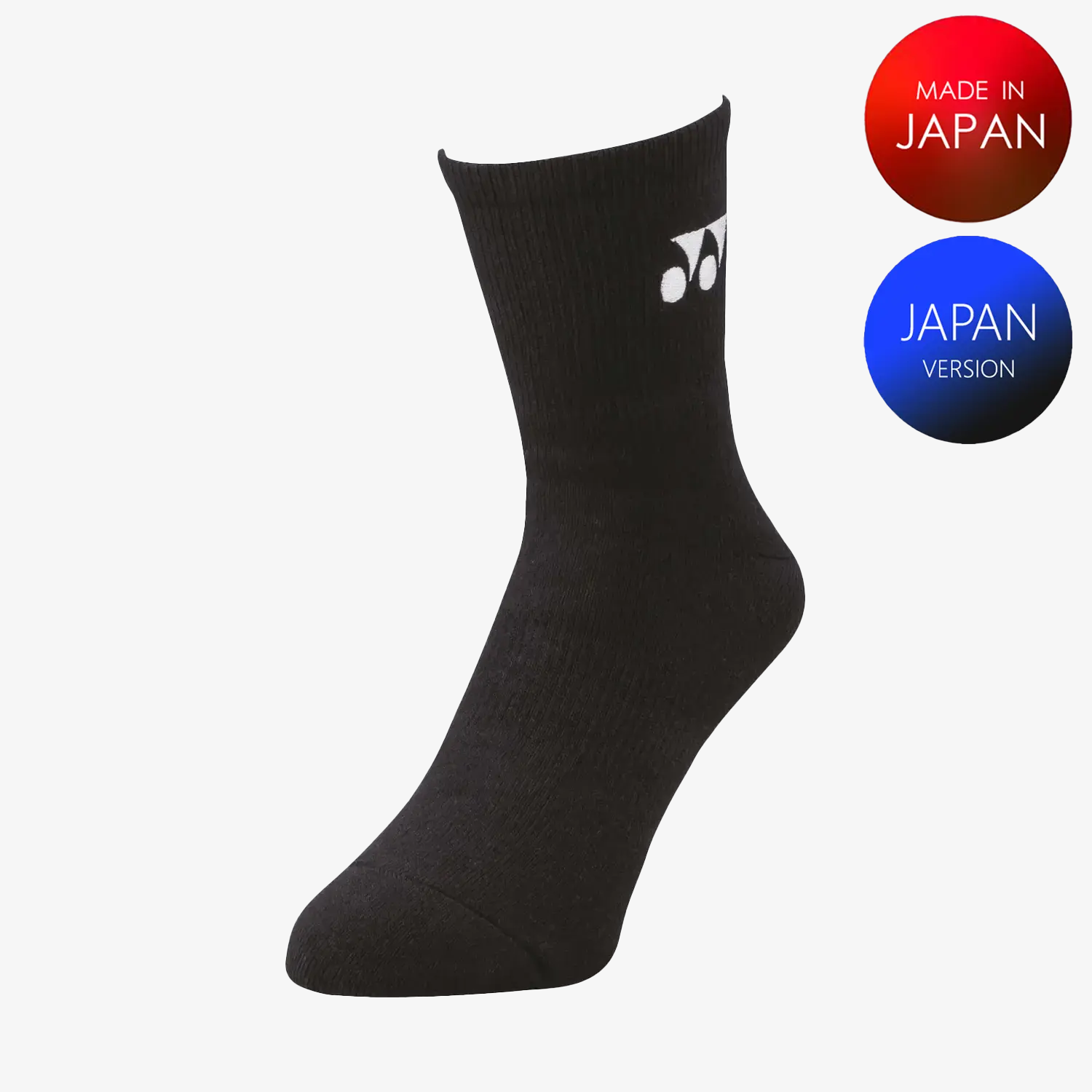 Yonex Men's Sports Crew Socks 19122 (Black) M