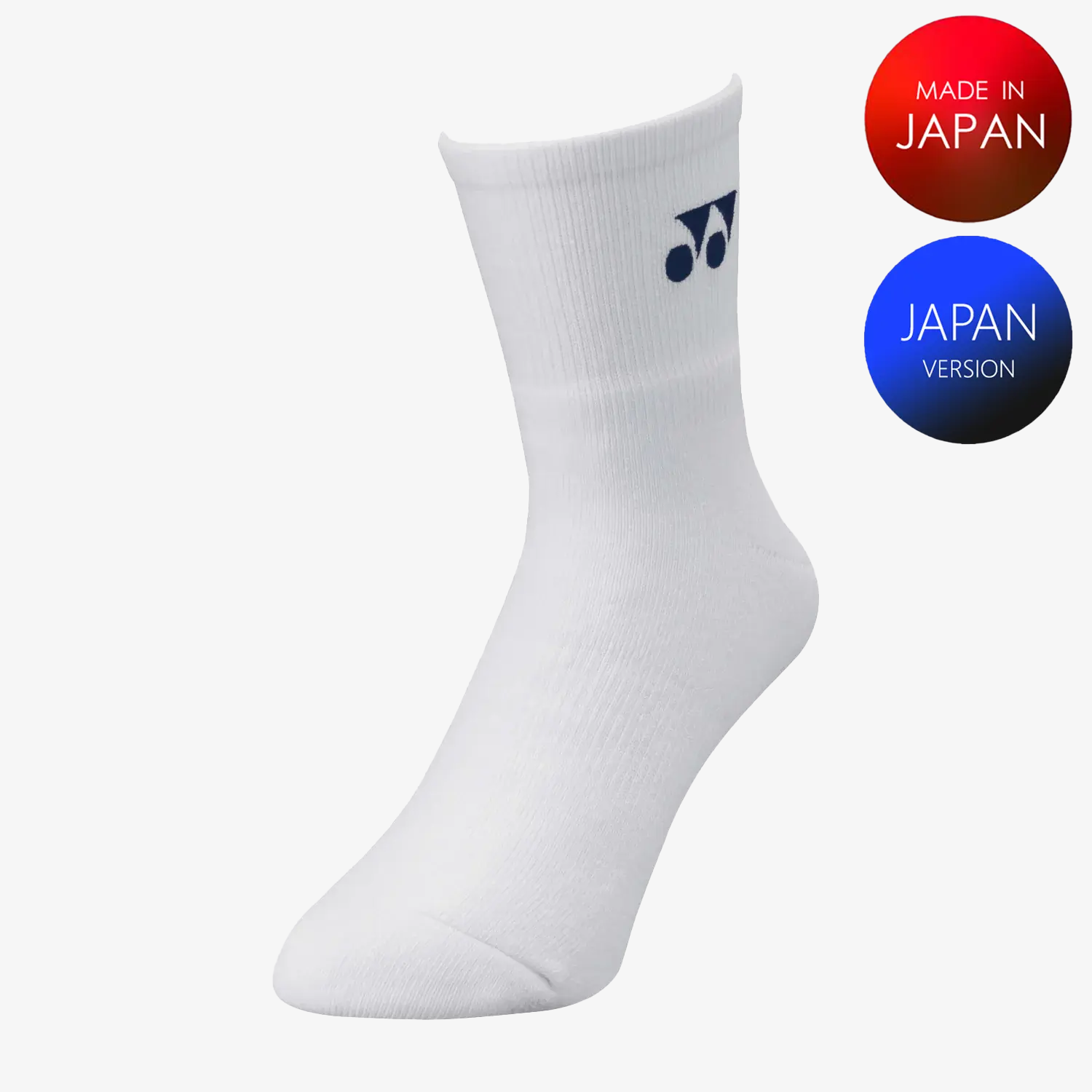 Yonex Men's Sports Crew Socks 19122 (White) M