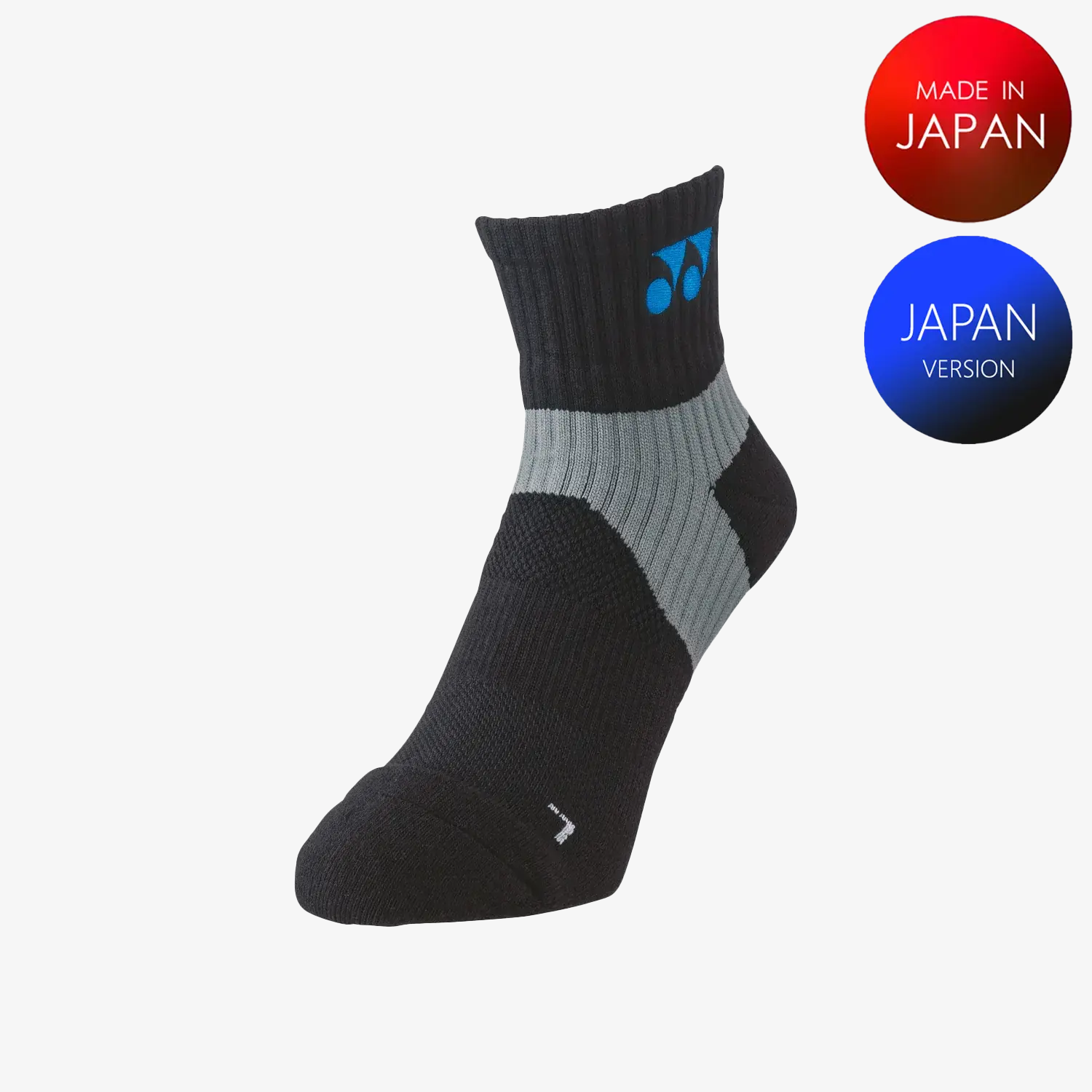 Yonex Men's Sports Crew Socks 19152 (Black/Blue) M