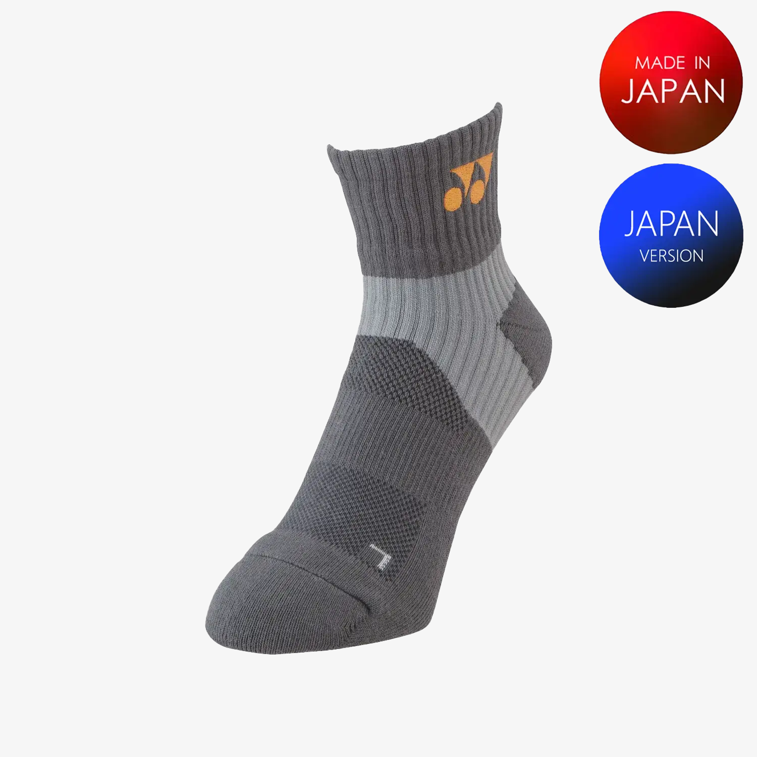 Yonex Men's Sports Crew Socks 19152 (Charcoal) M