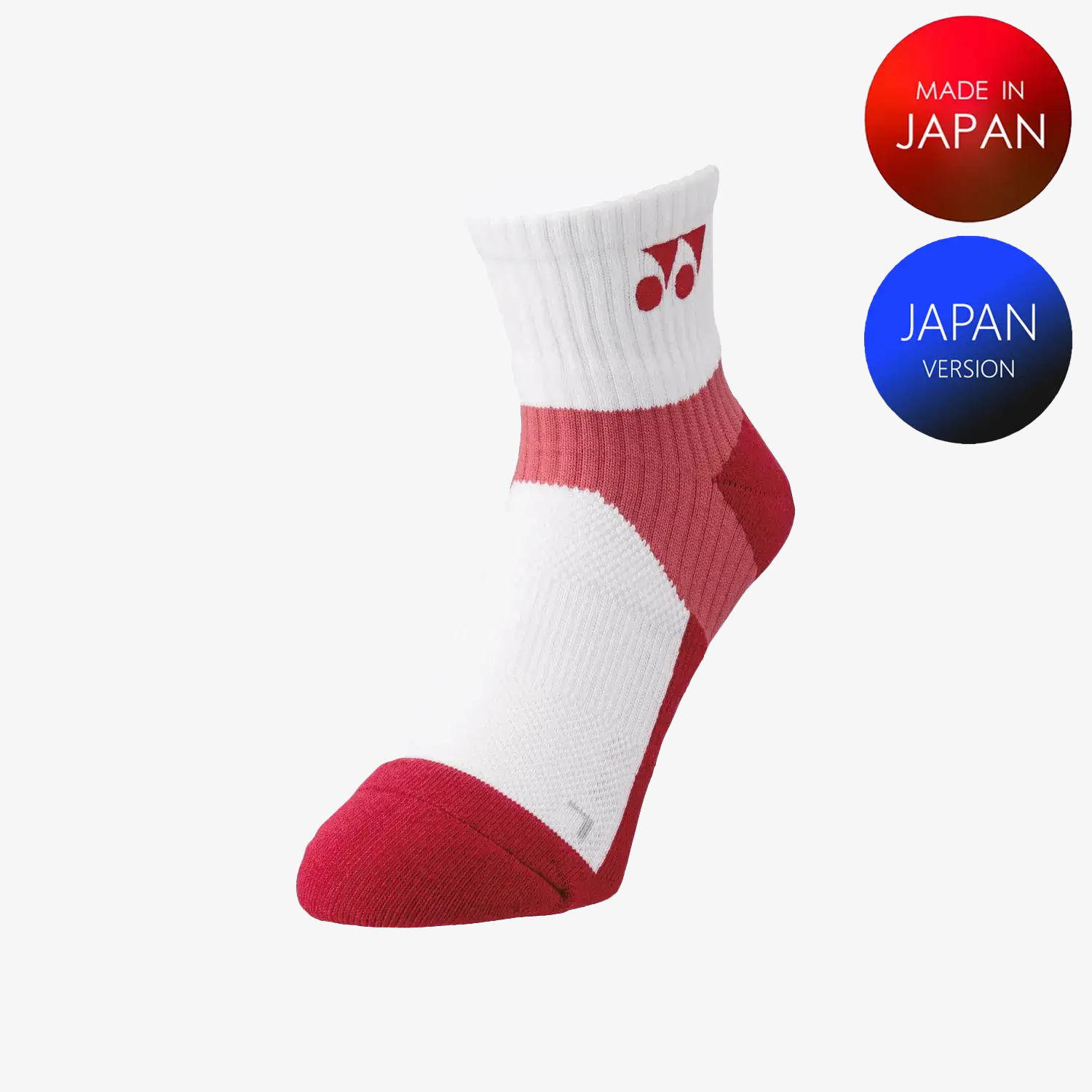 Yonex Men's Sports Crew Socks 19152 (Deep Red) M