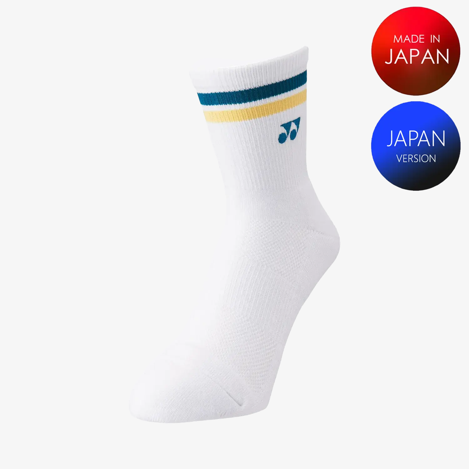 Yonex Men's Sports Crew Socks 19194 (Soft Yellow) M