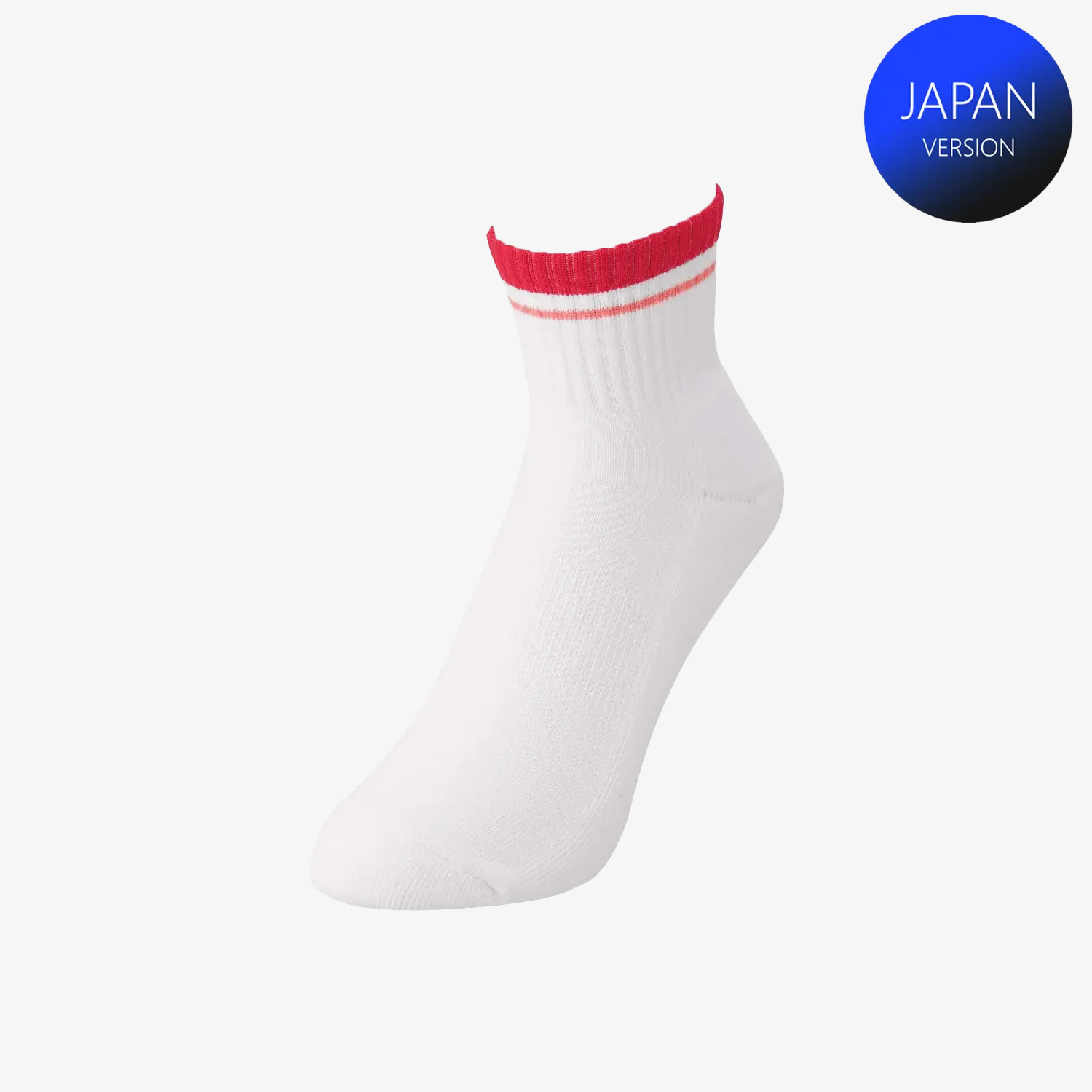 Yonex Men's Sports Crew Socks 19197 (Sunset Red) M