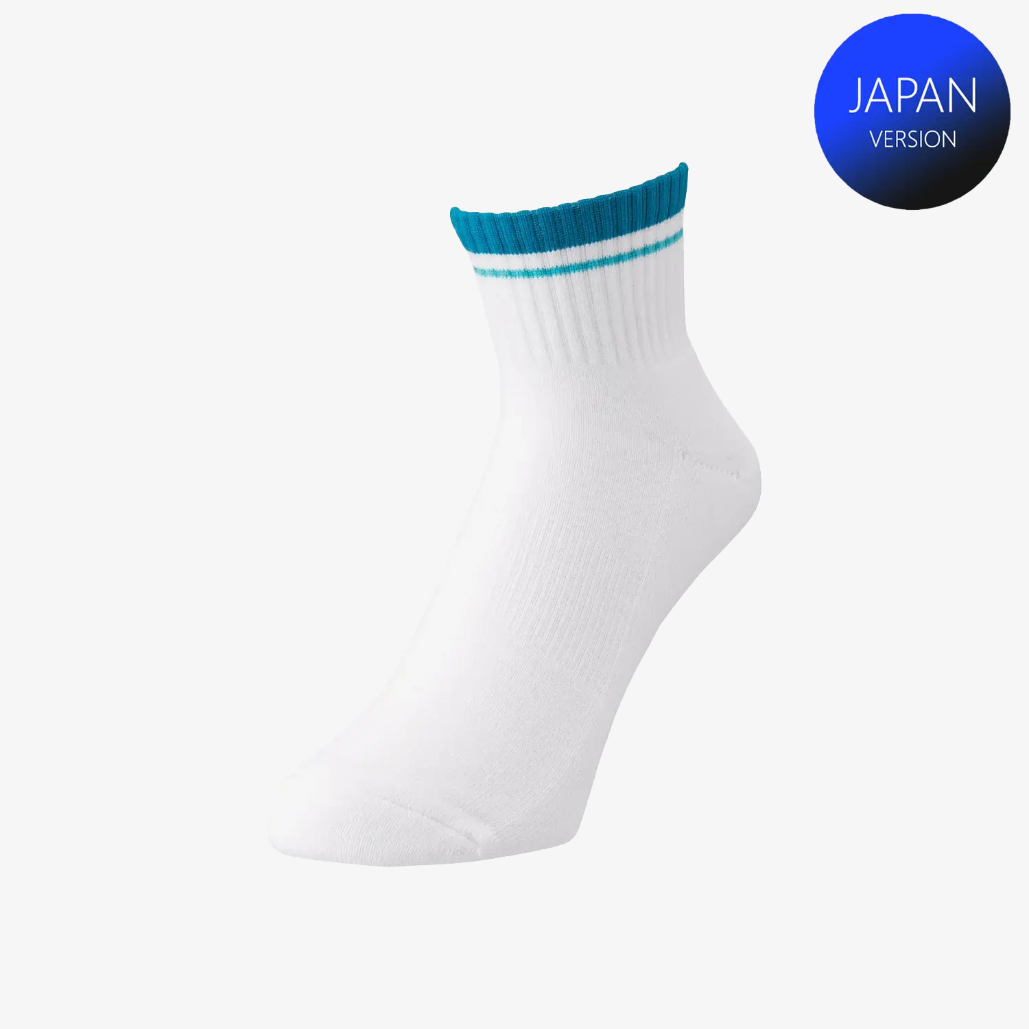 Yonex Men's Sports Crew Socks 19197 (Teal Blue) M