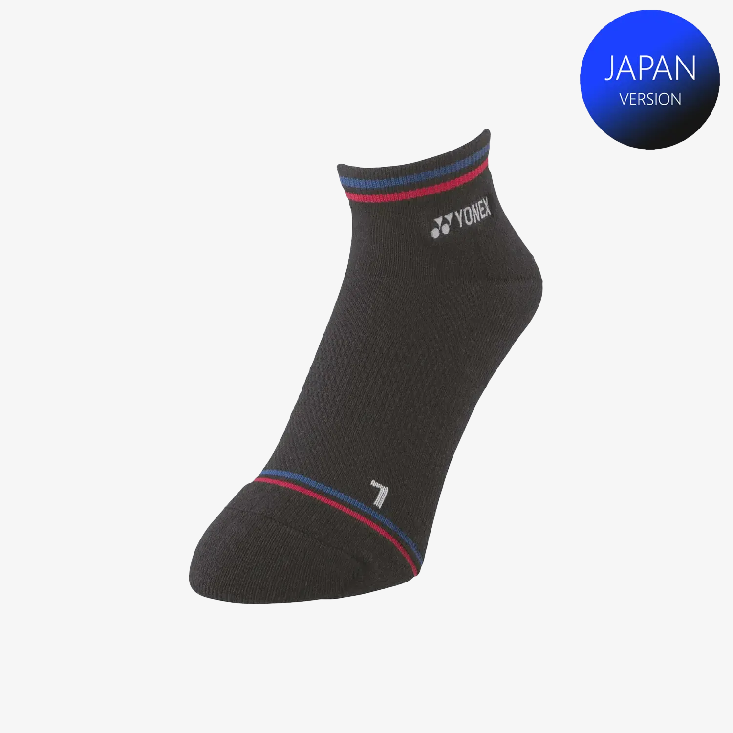 Yonex Men's Sports Low Cut Socks 19181 (Black/Blue) M