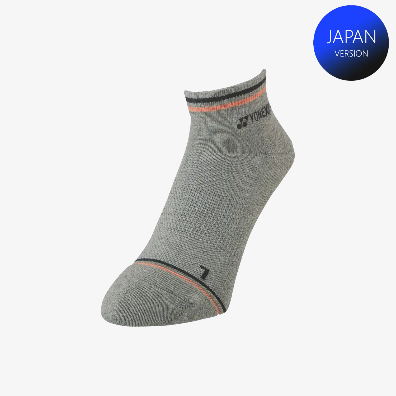 Yonex Men's Sports Low Cut Socks 19181 (Gray Mok) M