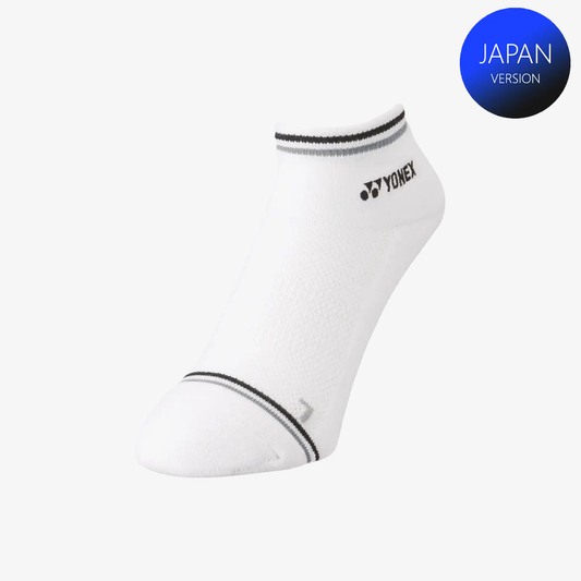 Yonex Men's Sports Low Cut Socks 19181 (White/Black) M