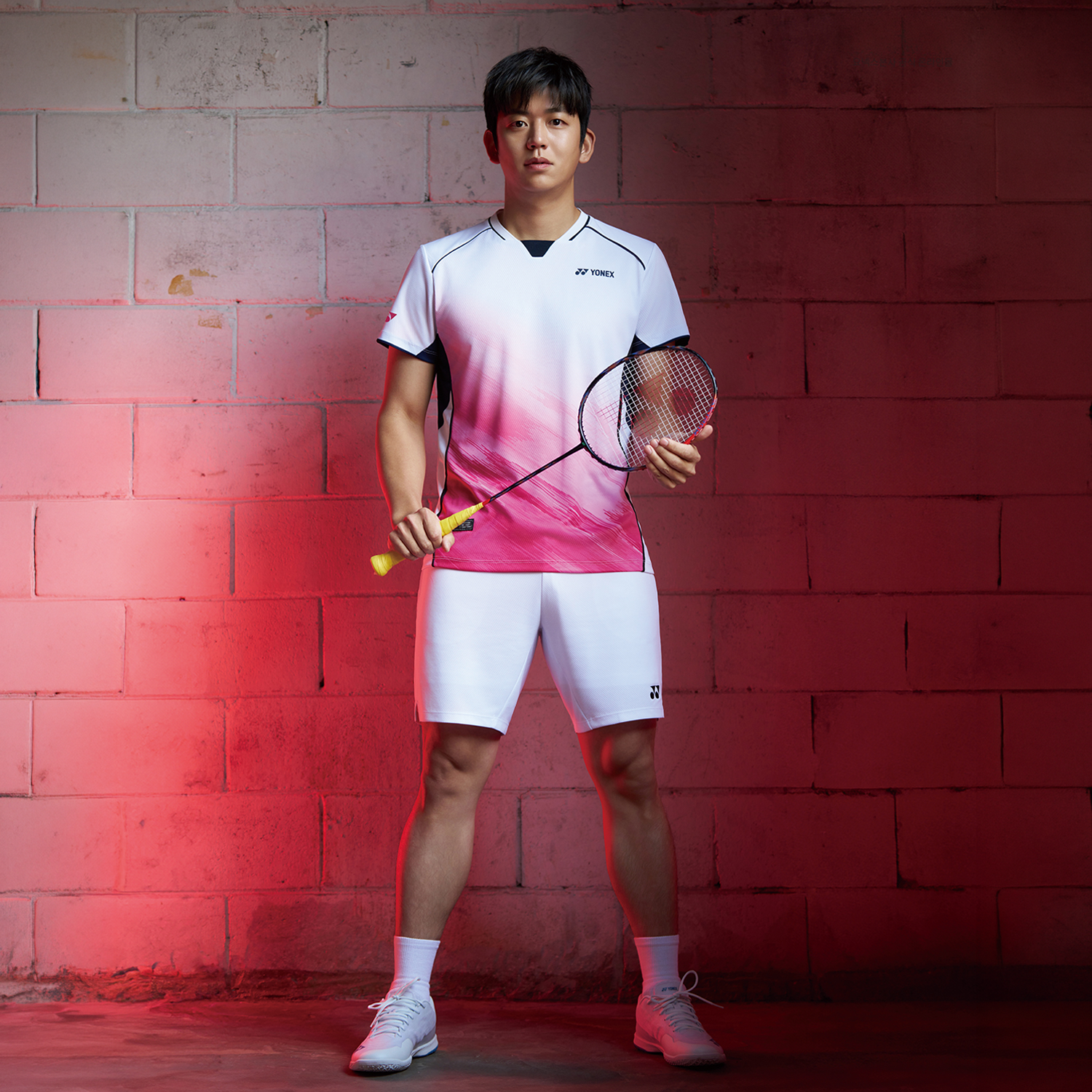 Yonex Matching Tournament Shirts 261TS007M + 261TS008F (White Yonex Matching Tournament Shirts 261TS007M + 261TS008F (White