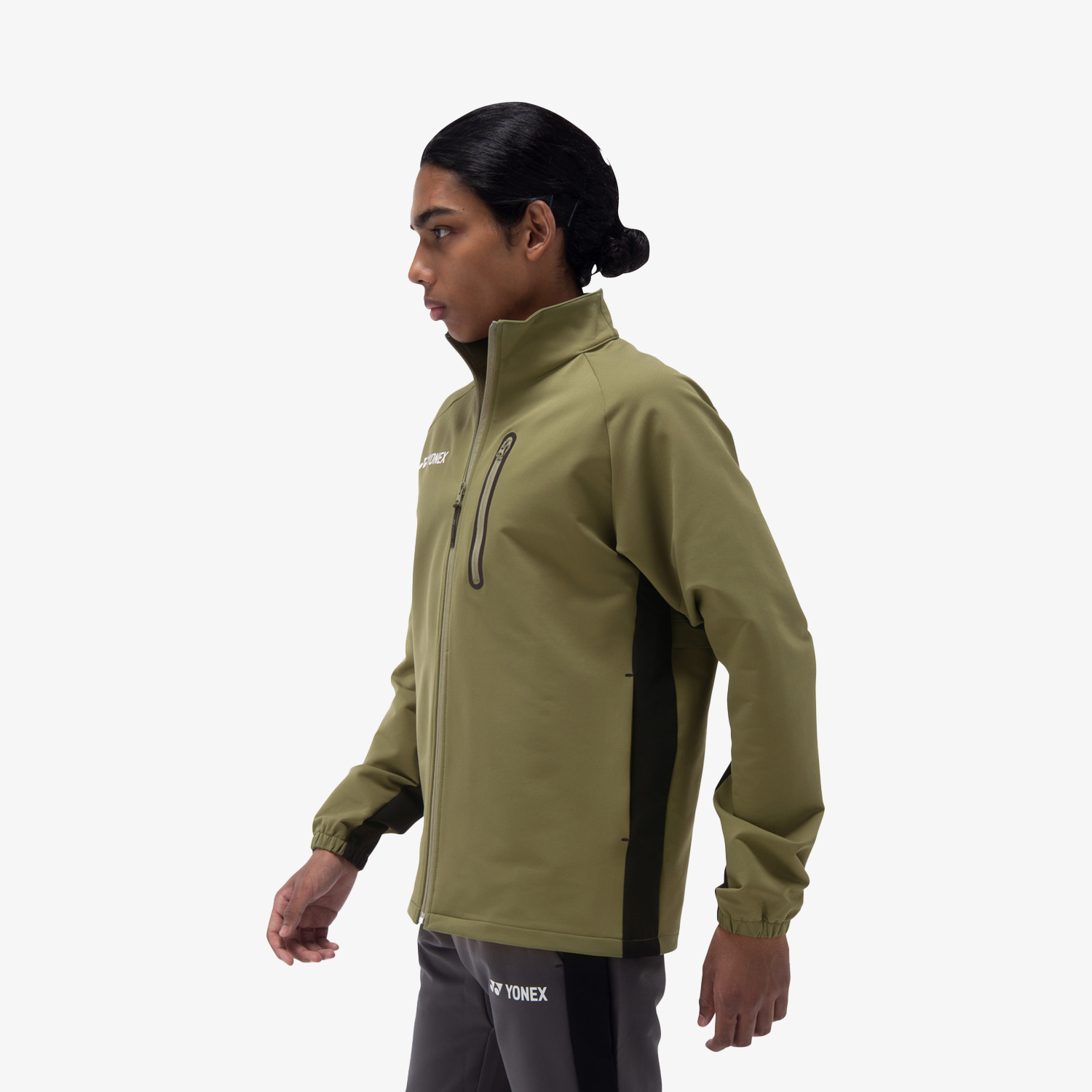 Yonex Men's Warm-Up Jacket 50148 (Light Olive)