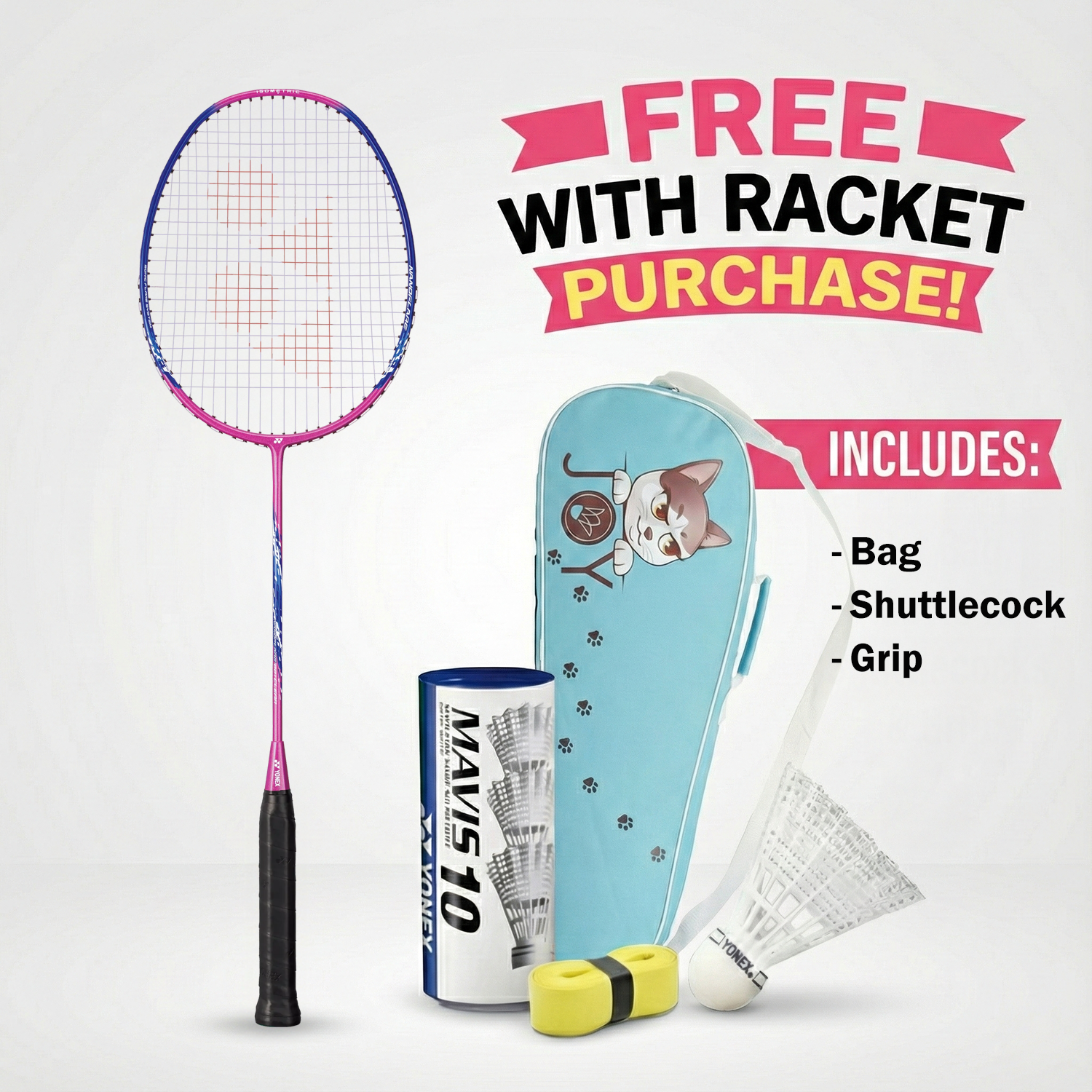 Yonex Nanoflare 001 Clear (Pink) (Pre-Strung)