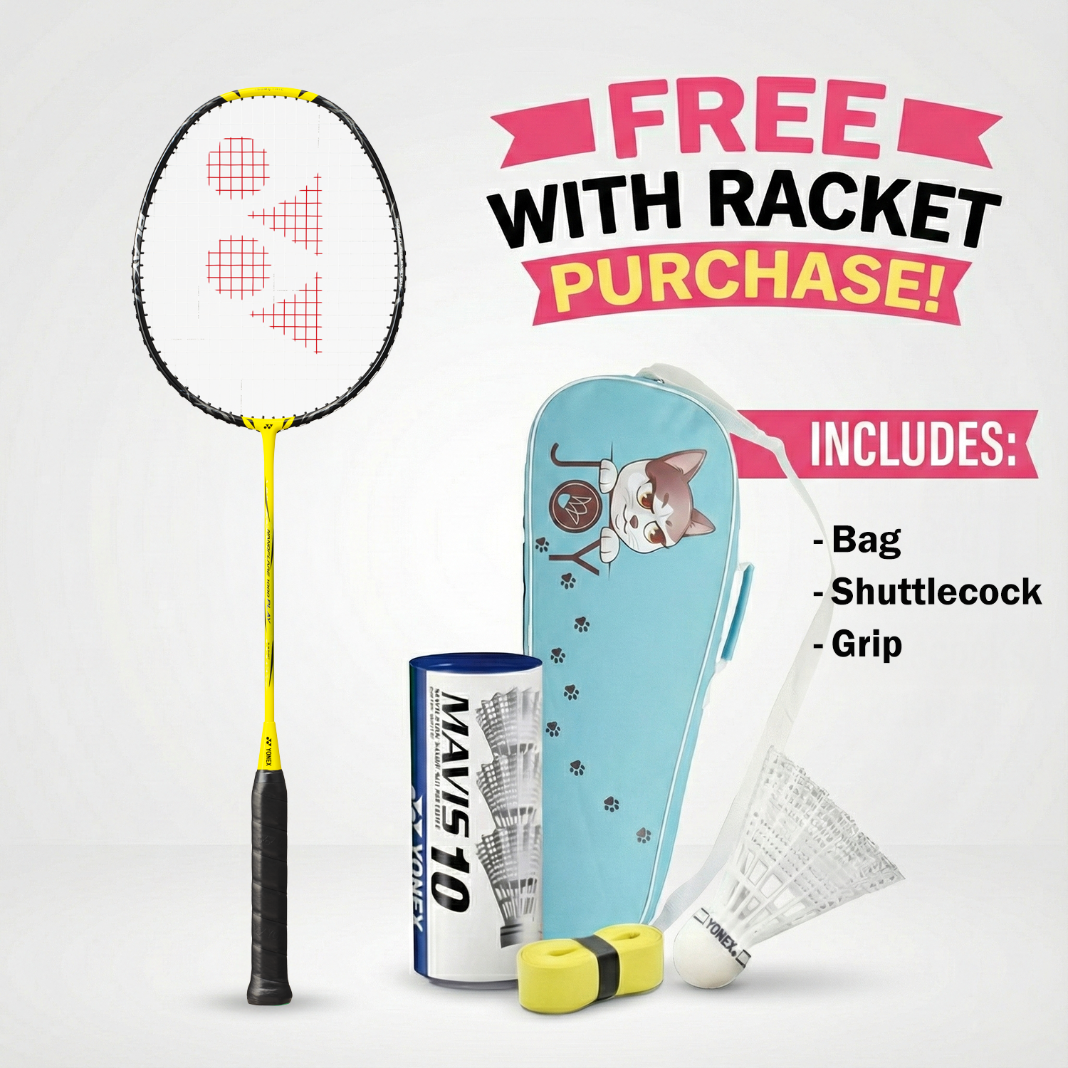 Yonex Nanoflare 1000 Play (Lightning Yellow) (Pre-Strung)