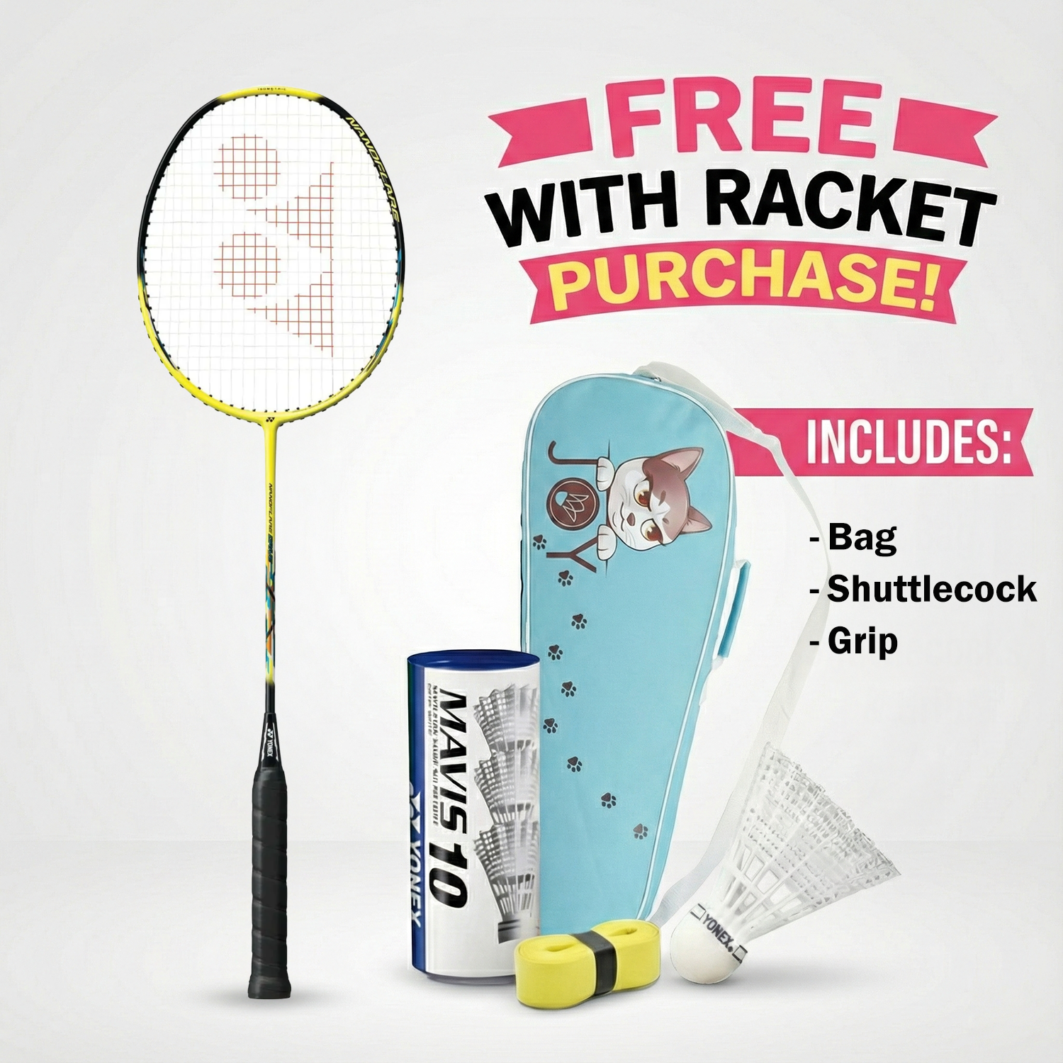 Yonex Nanoflare Drive (Yellow/Black) (Pre-Strung)