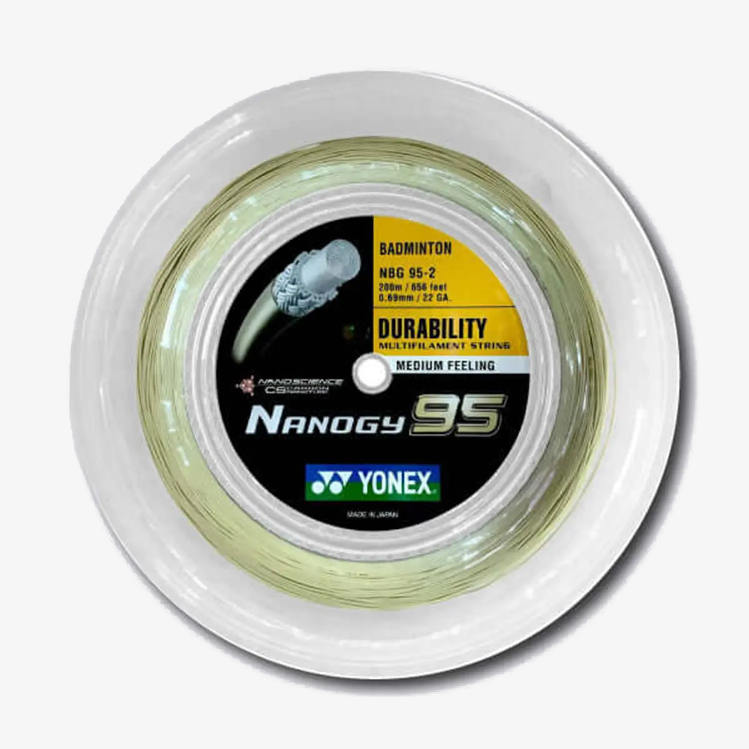 Yonex Nanogy 95 200m Badminton String (Cosmic Gold)