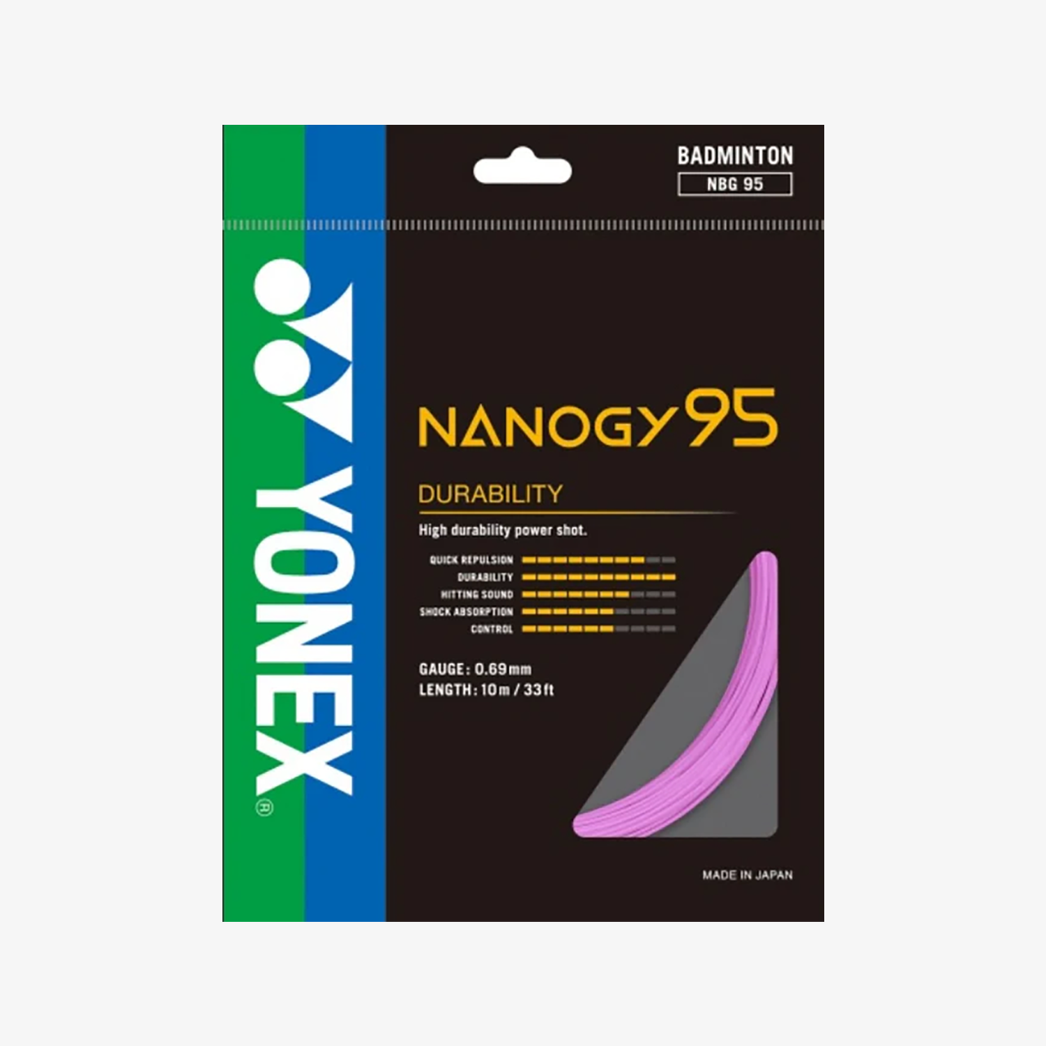 Yonex Nanogy 95 10m Badminton String (7 Colors) - JoyBadminton Yonex Nanogy 95 10m Badminton String (7 Colors) - JoyBadminton