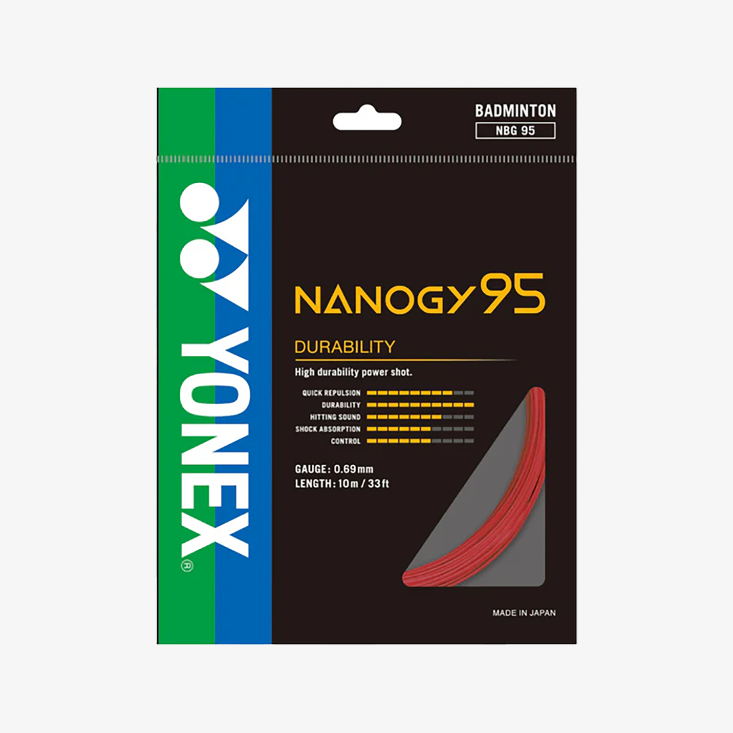 Yonex Nanogy 95 10m Badminton String (7 Colors)