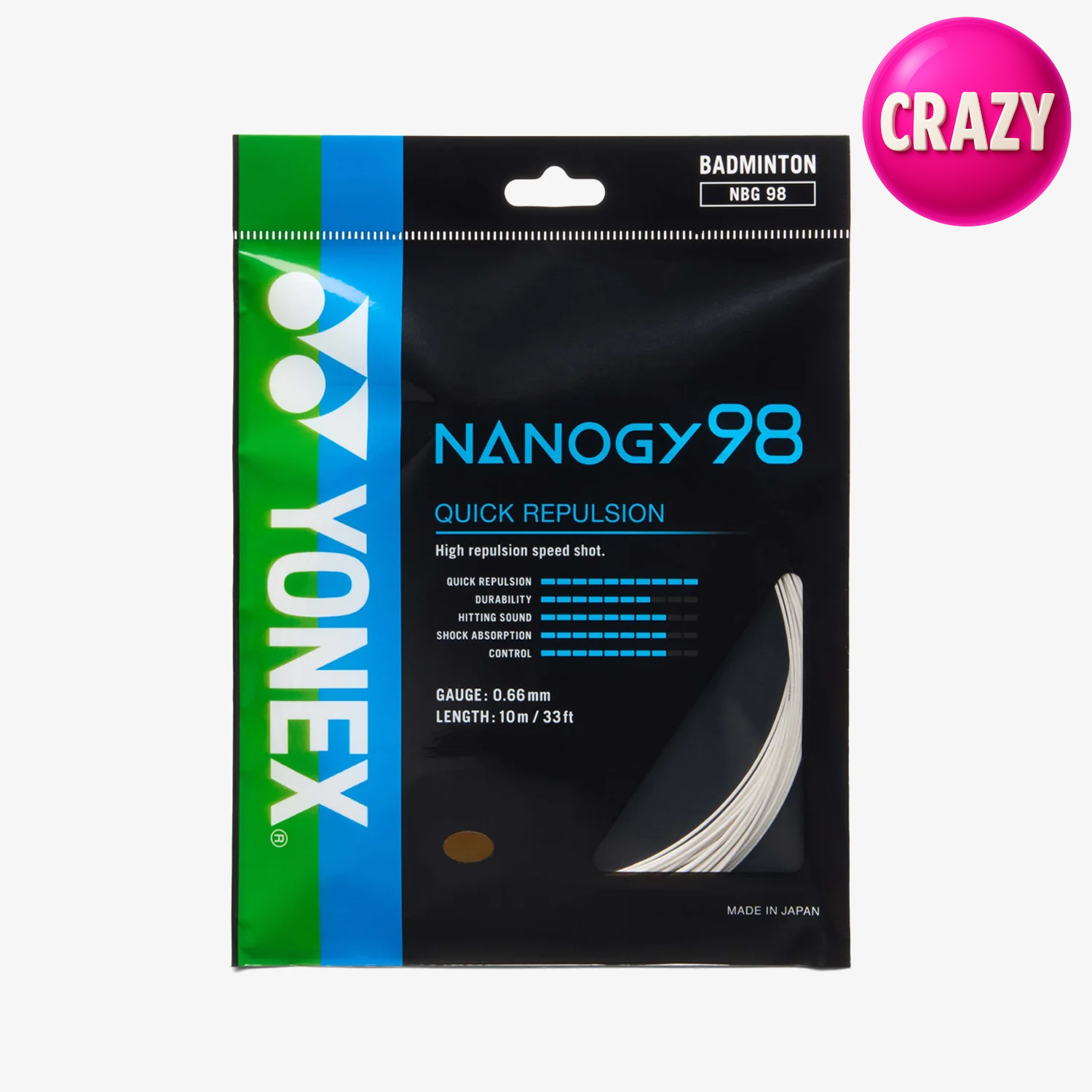 Yonex Nanogy 98 10m Badminton String (4 Colors)