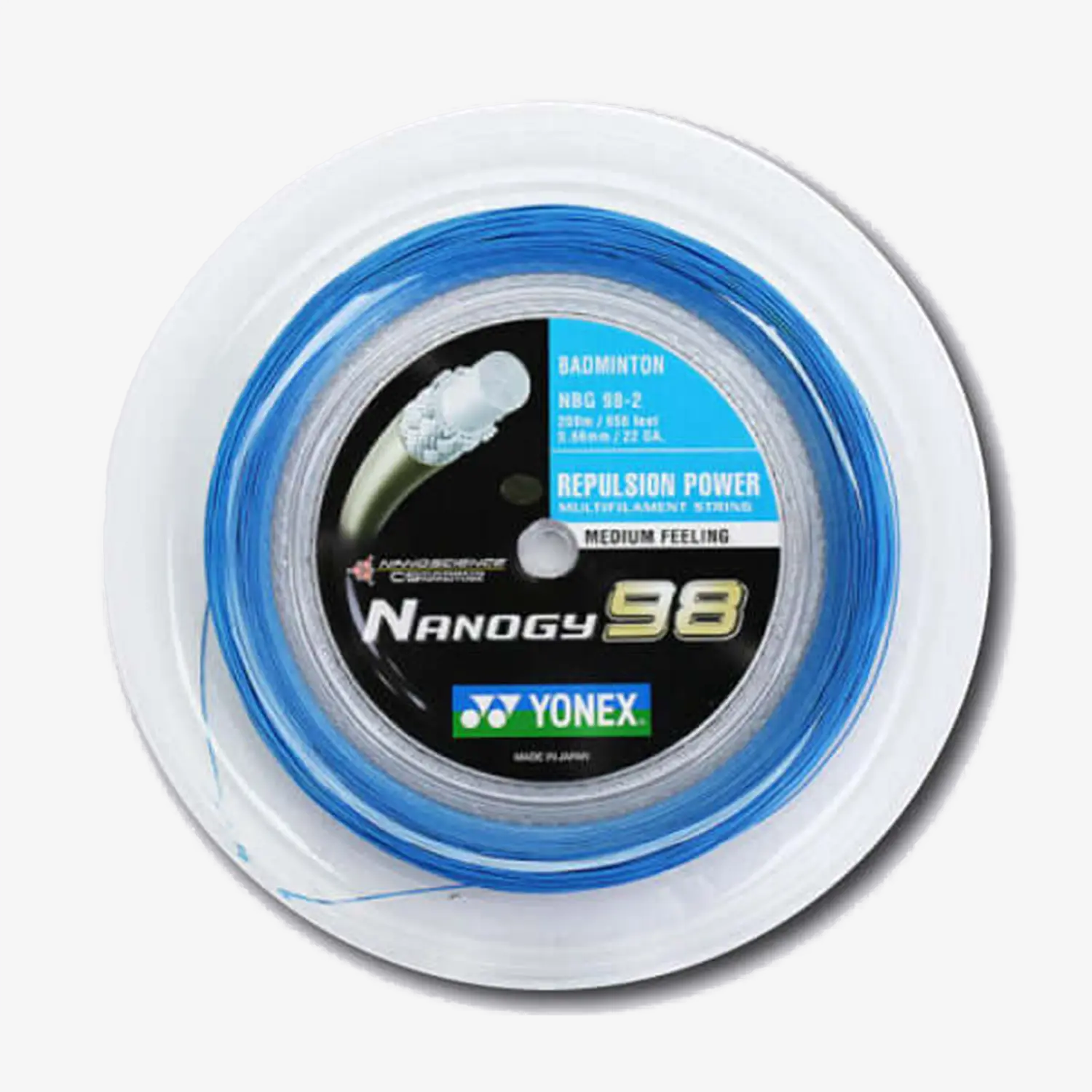 Yonex Nanogy 98 200m Badminton String (Blue)