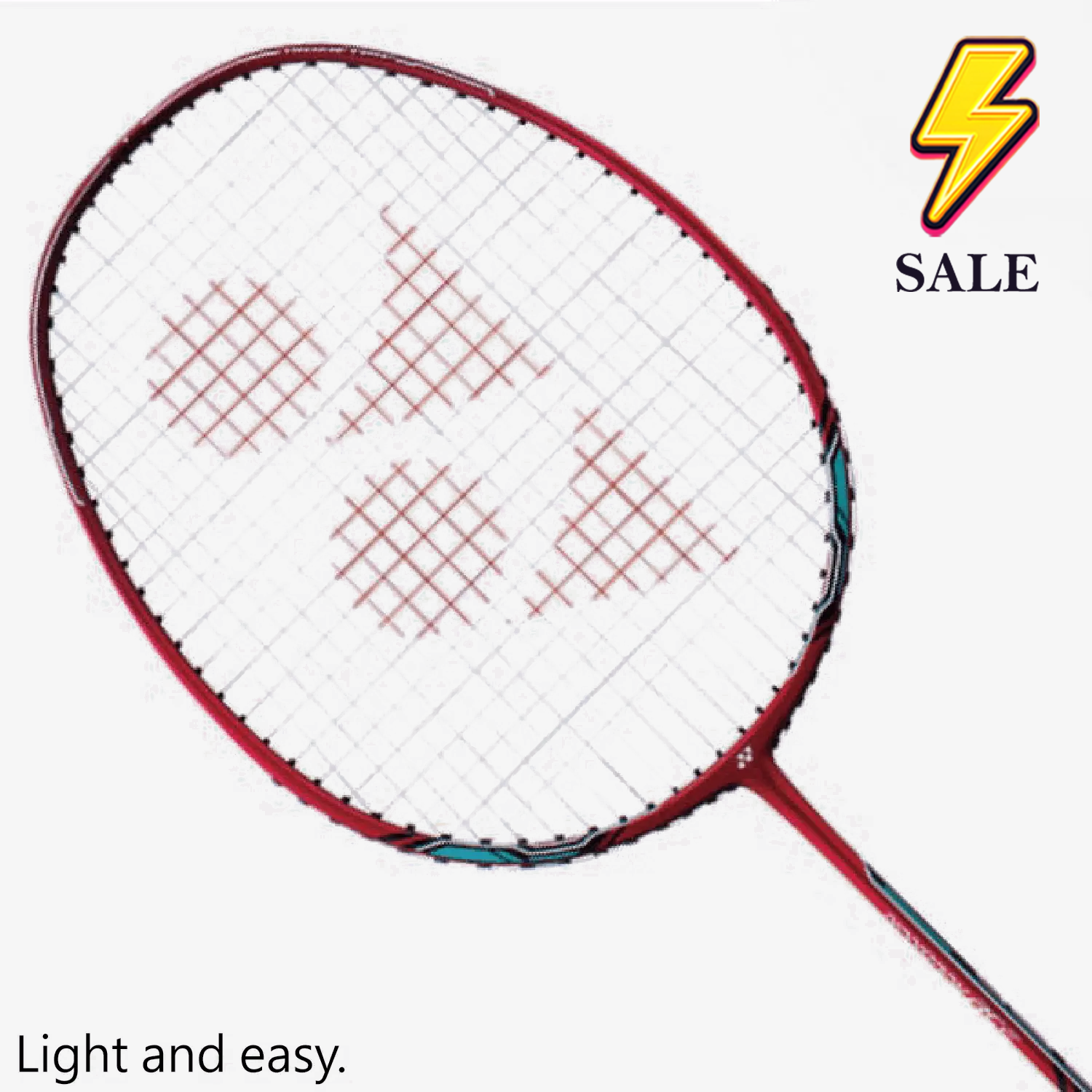 Yonex Nanoray Ace (Red) Strung (BG65-24lbs)