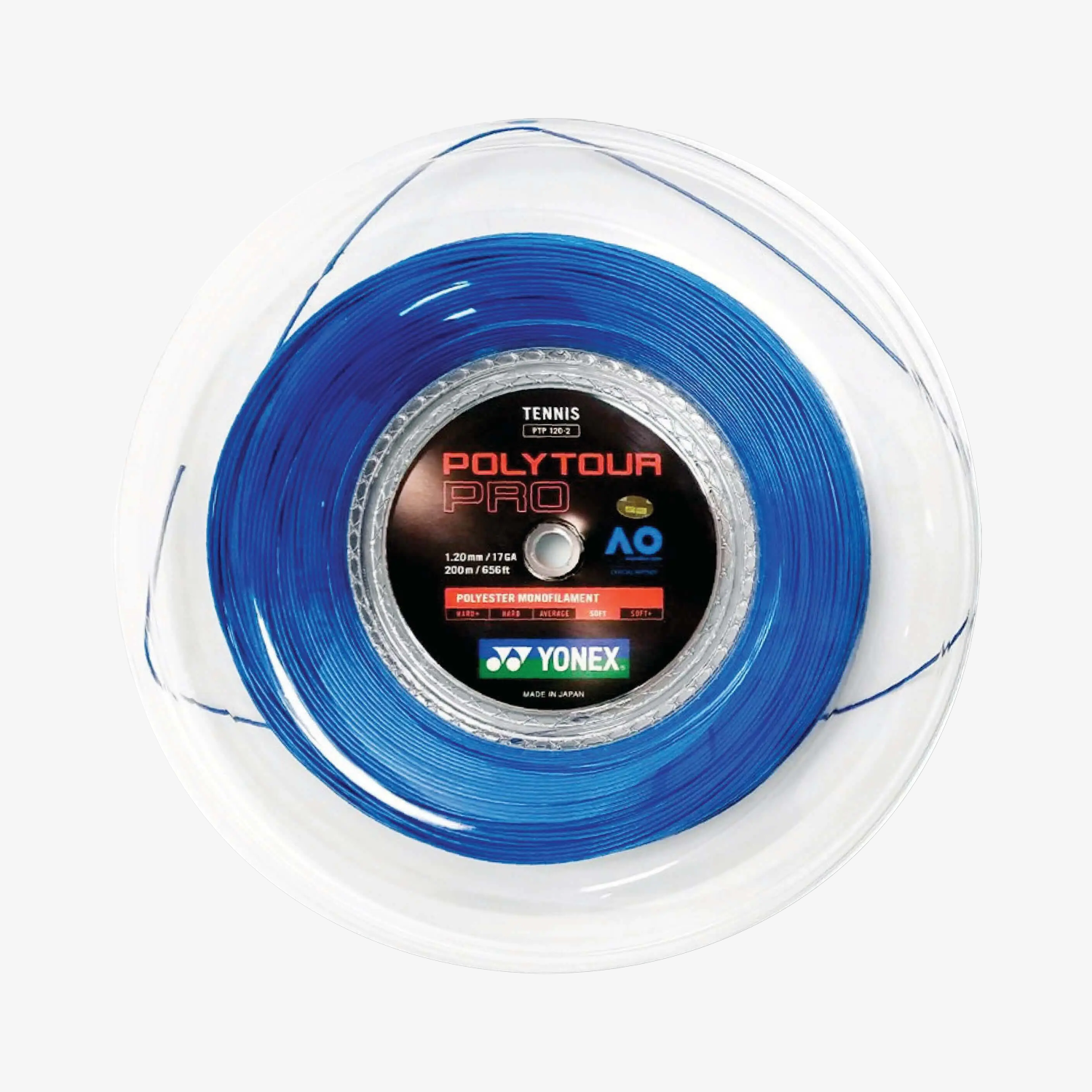 Yonex Polytour Pro 120 / 17 200m Tennis String Reel (Blue)