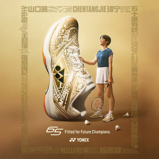 Yonex Power Cushion 65 Z4 25th Anniversary Limitied Edition Men's Shoes (White/Gold)