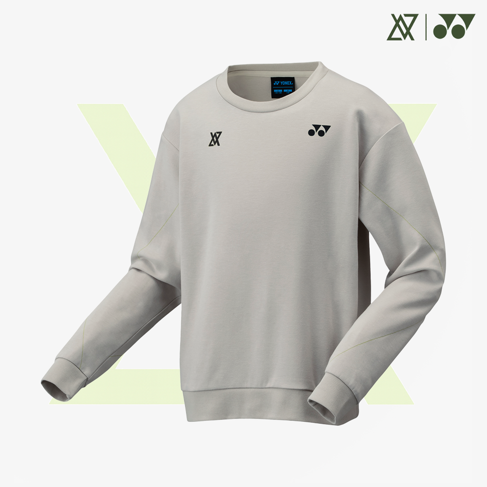 Yonex x Viktor Axelsen Junior Sweat Shirt 30109JGRB (Grayish Beige)