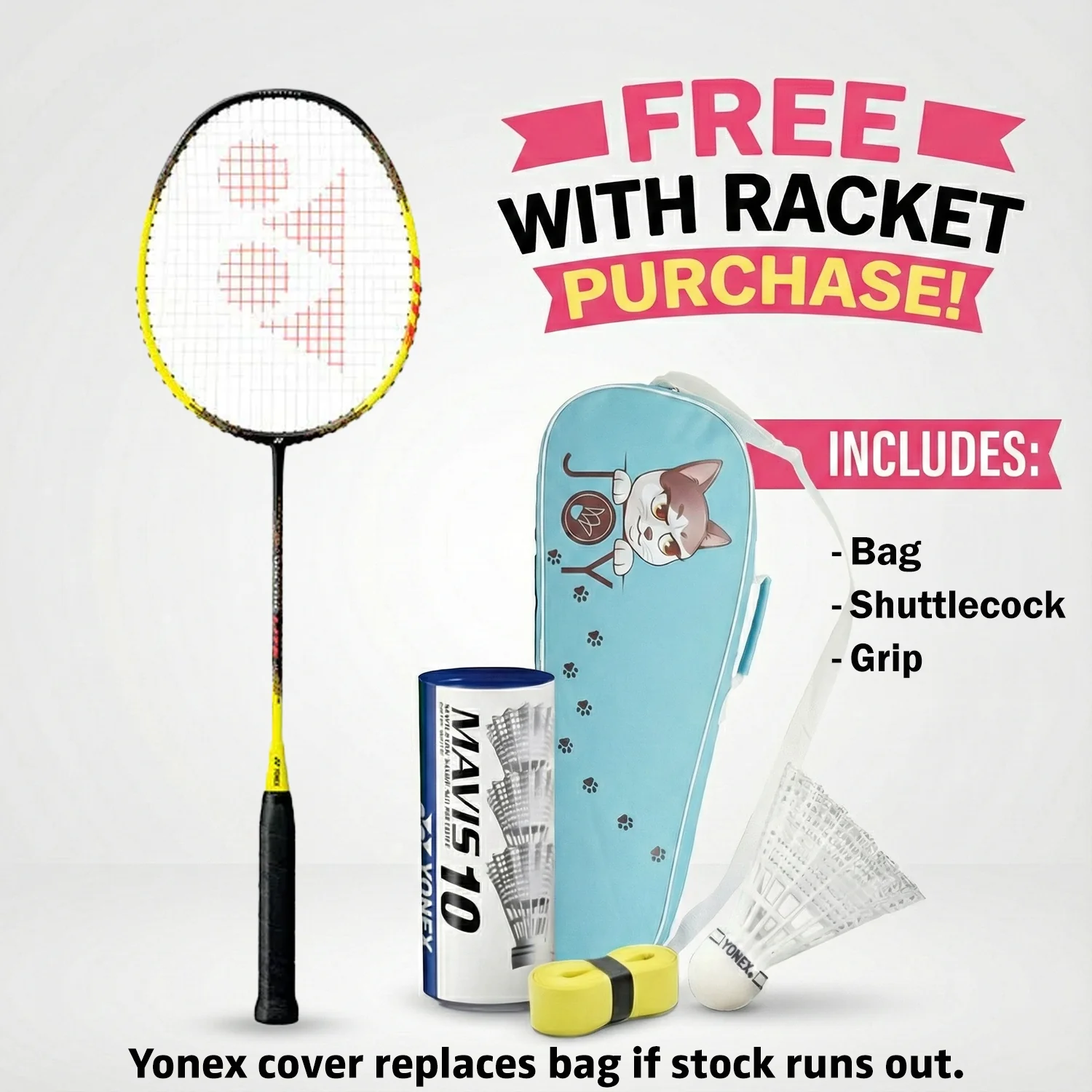 Yonex Voltric Lite (Black / Yellow) Pre-strung - JoyBadminton