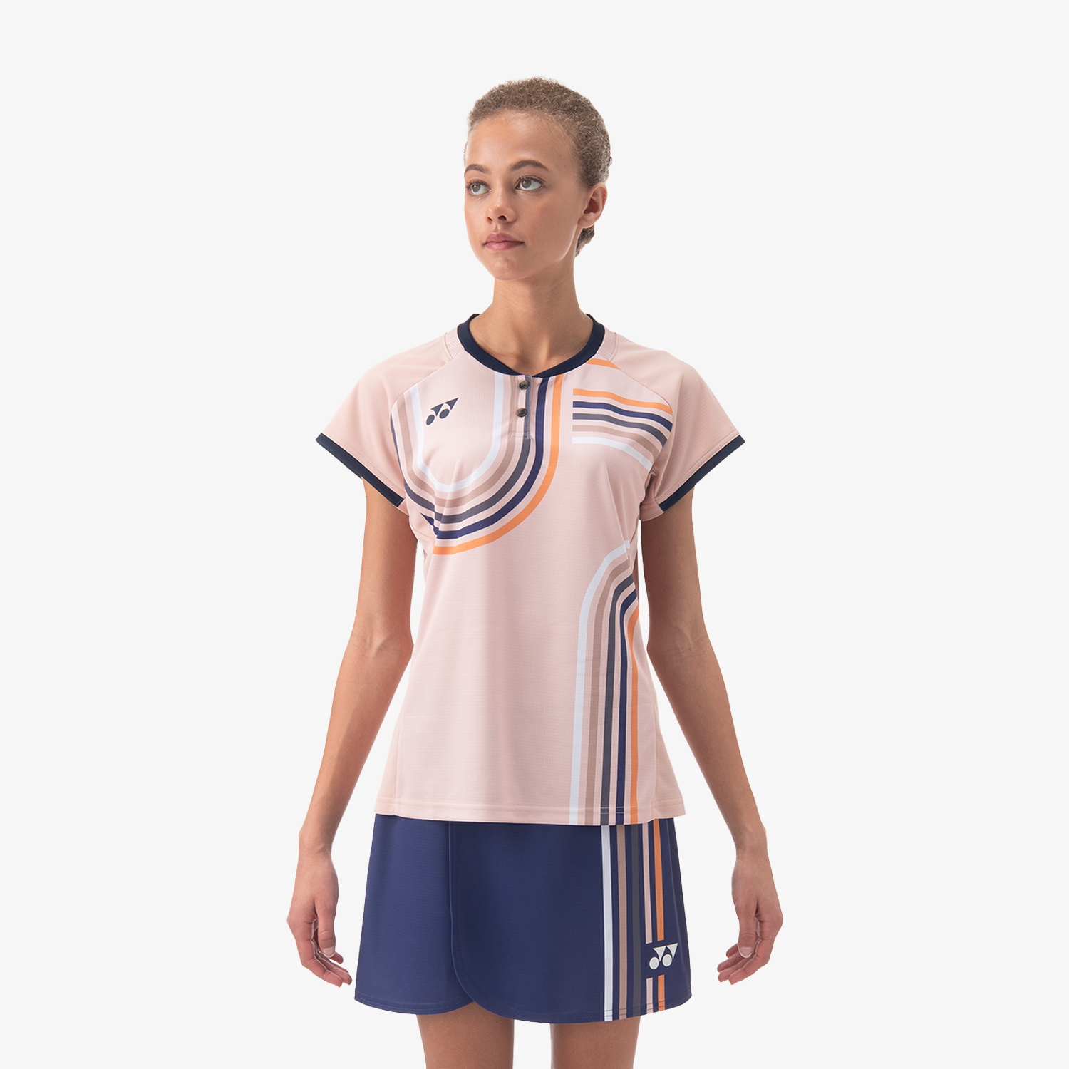 Yonex Women's Crew Neck Shirt 20854PKB (Pink Beige)