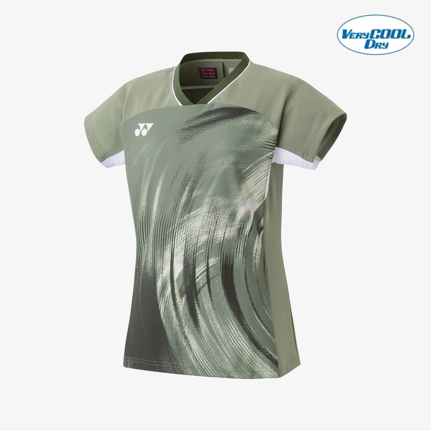 Yonex Women's Crew Neck Tournament Shirt 20769LOL (Light Olive) 