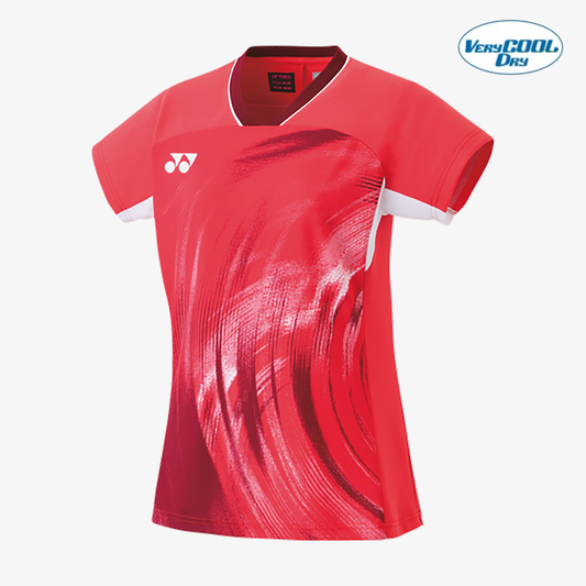 Yonex Women's Crew Neck Tournament Shirt 20769PR (Pearl Red) 