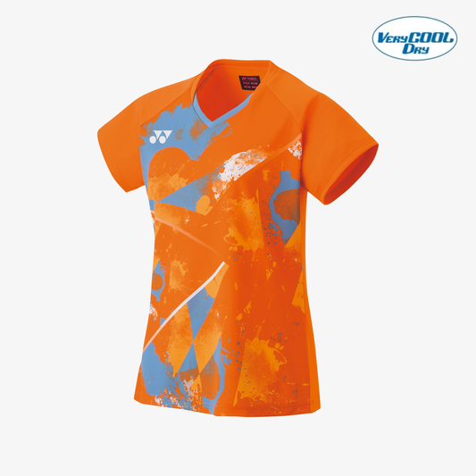 Yonex Women's Crew Neck Tournament Shirt 20771BOR (Bright Orange) 