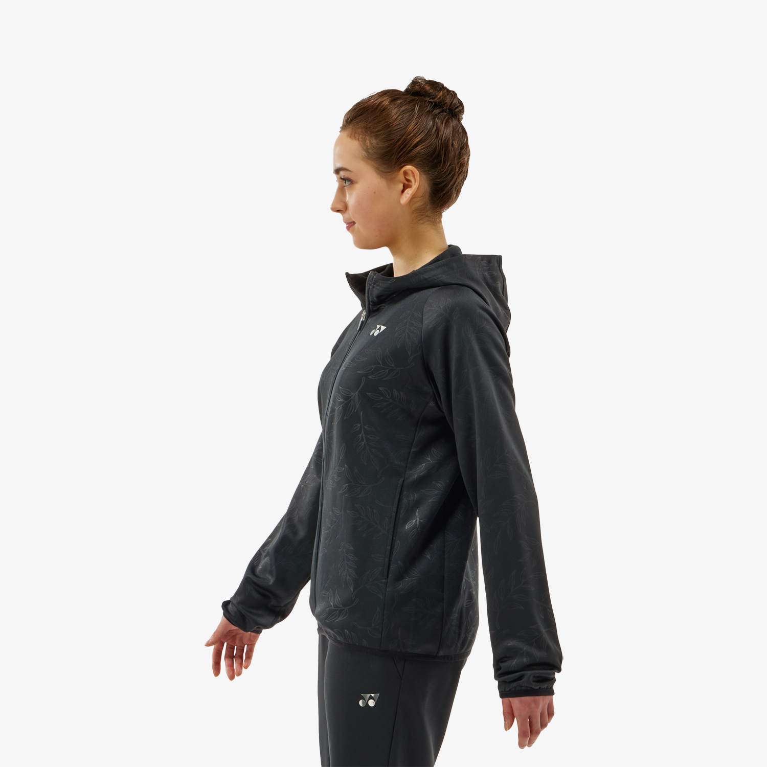 Yonex Women's Knitted Warm-Up Hoodie 58112 (Black)