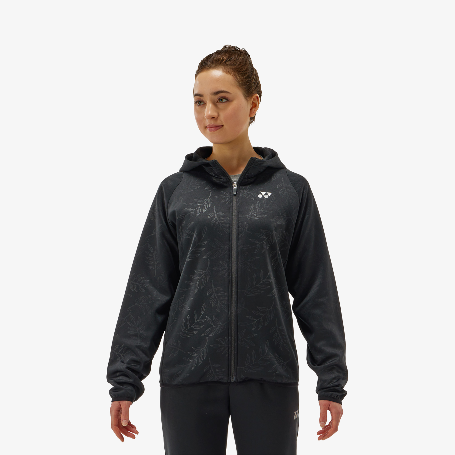 Yonex Women's Knitted Warm-Up Hoodie 58112 (Black)