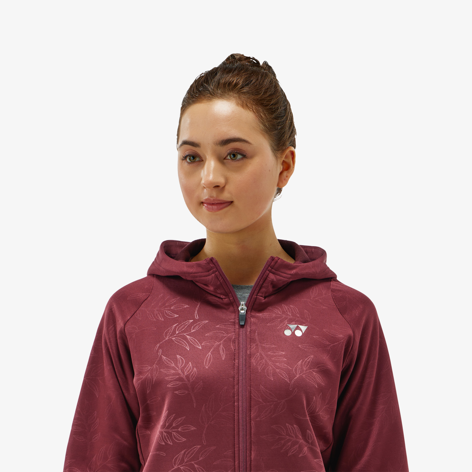 Yonex Women's Knitted Warm-Up Hoodie 58112 (Dark Wine)