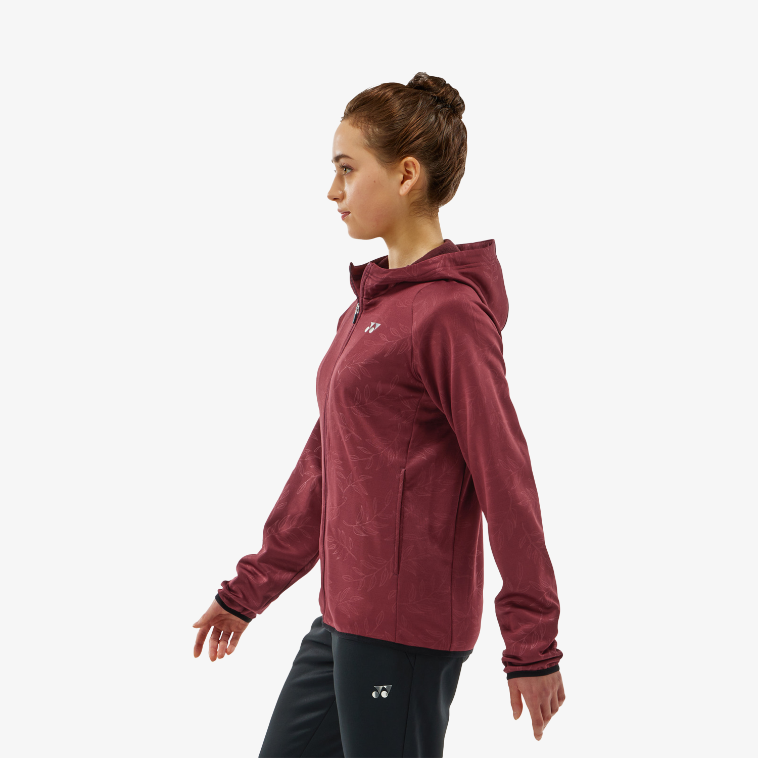 Yonex Women's Knitted Warm-Up Hoodie 58112 (Dark Wine)