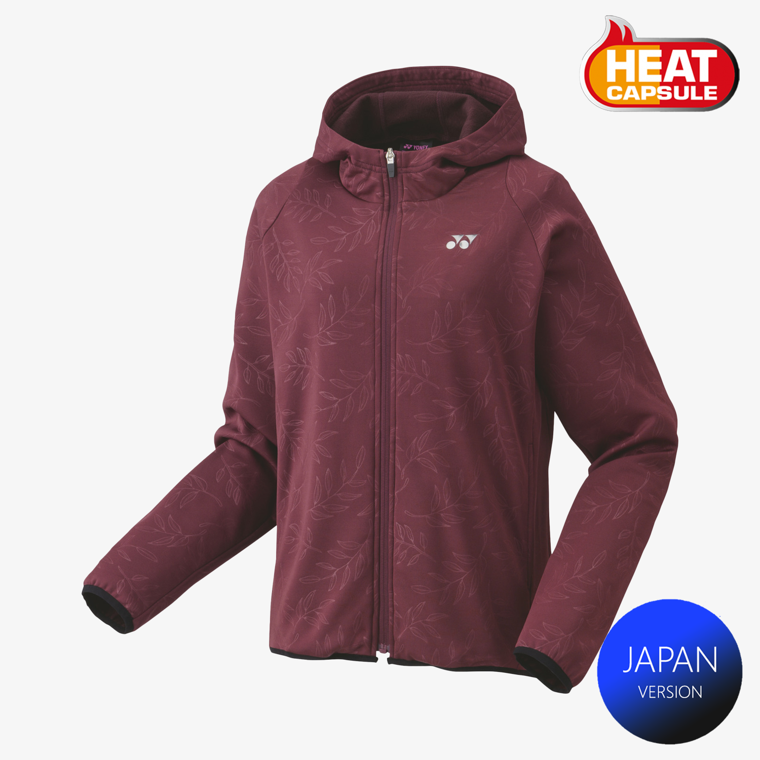 Yonex Women's Knitted Warm-Up Hoodie 58112 (Dark Wine)