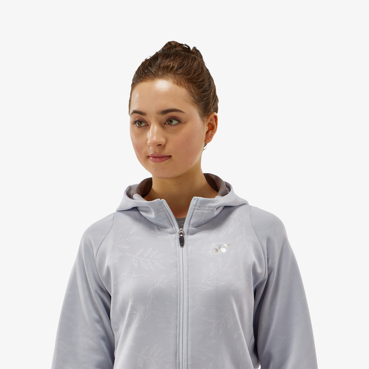 Yonex Women's Knitted Warm-Up Hoodie 58112 (Silver Gray)