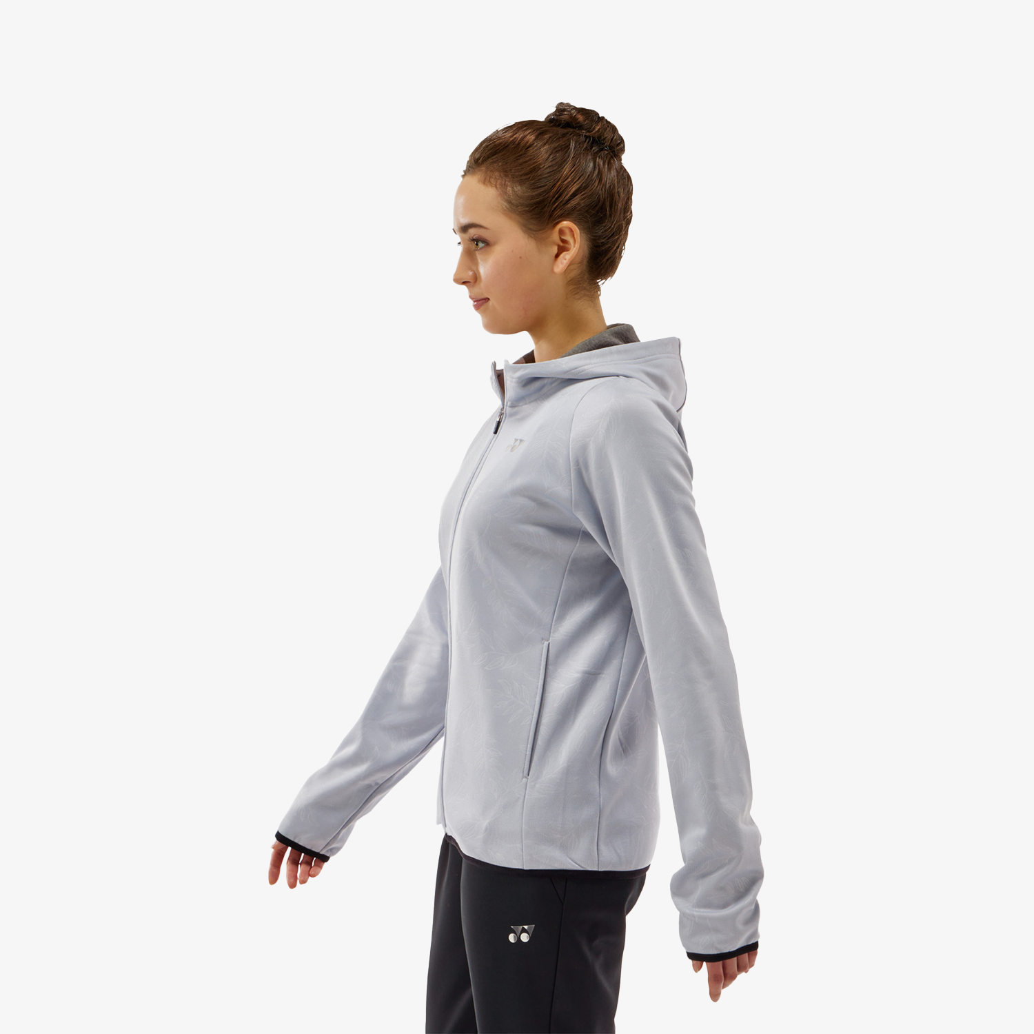 Yonex Women's Knitted Warm-Up Hoodie 58112 (Silver Gray)