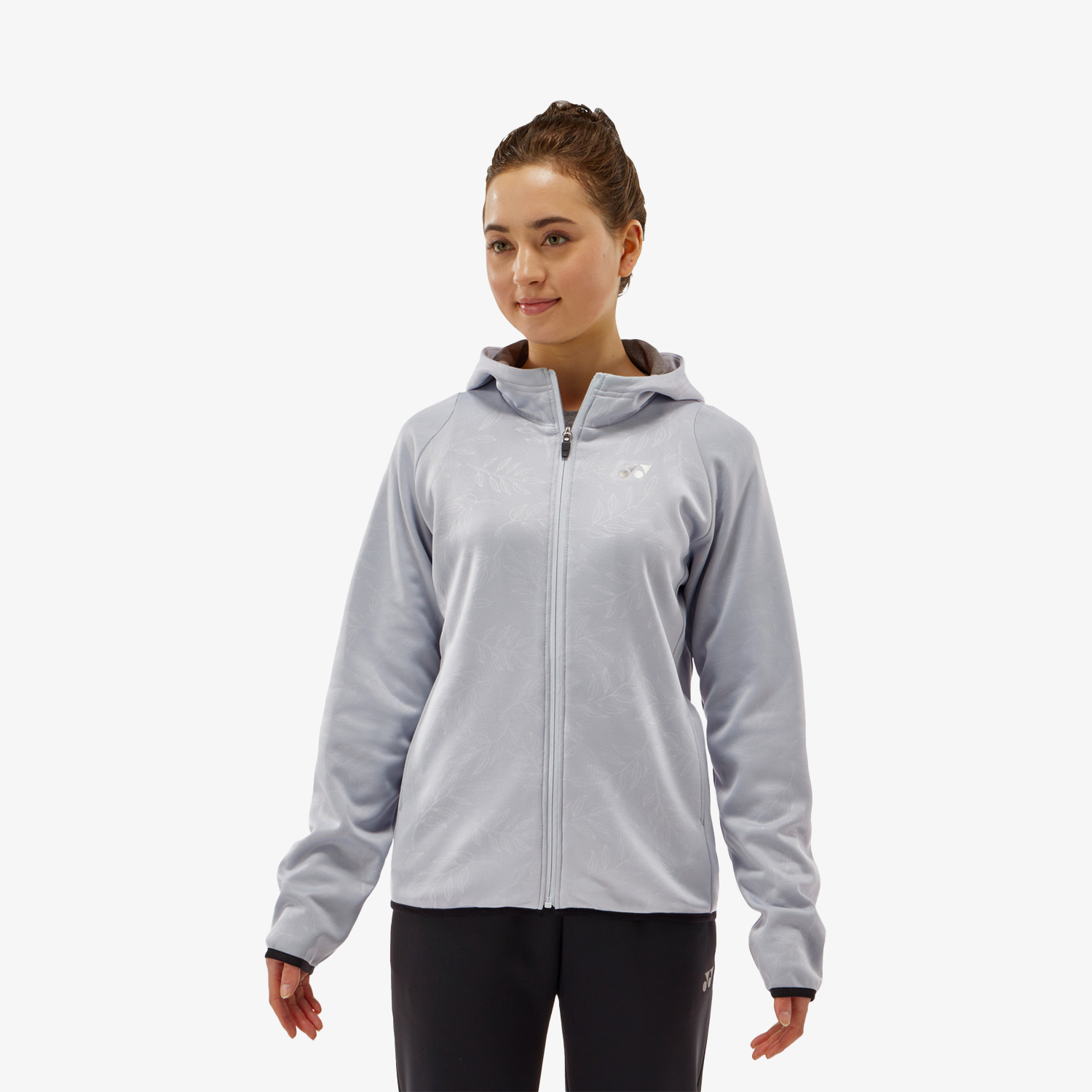 Yonex Women's Knitted Warm-Up Hoodie 58112 (Silver Gray)