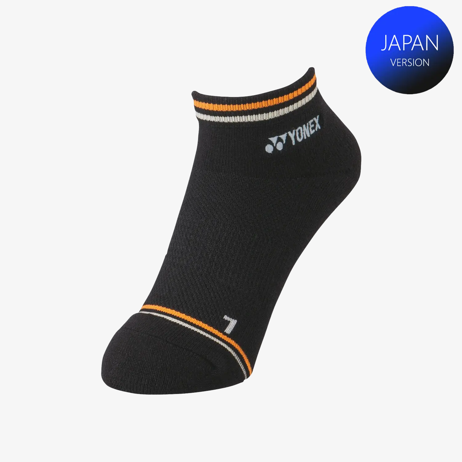 Yonex Women's Sports Low Cut Socks 29181 (Black/Orange) S