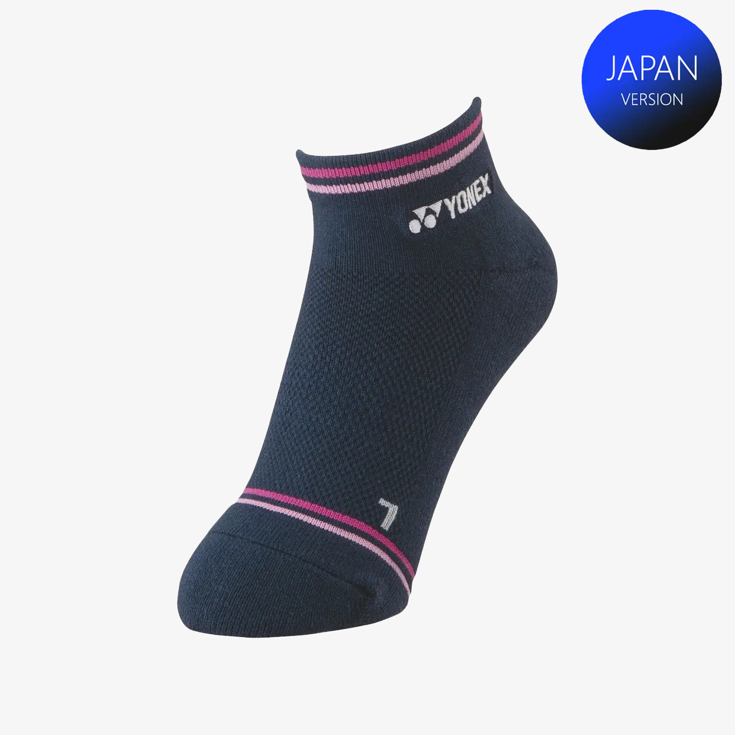 Yonex Women's Sports Low Cut Socks 29181 (Navy/Pink) S