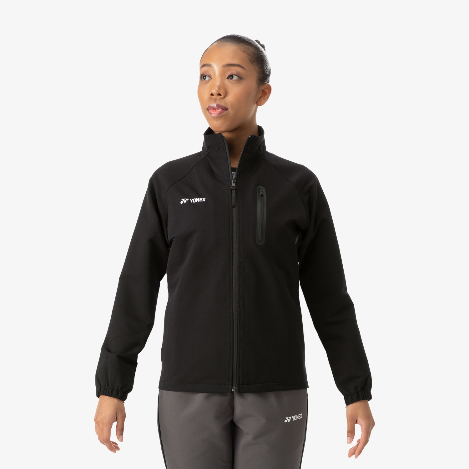 Yonex Women's Warm-Up Jacket 57083 (Black) – JoyBadminton Yonex Women's Warm-Up Jacket 57083 (Black) – JoyBadminton