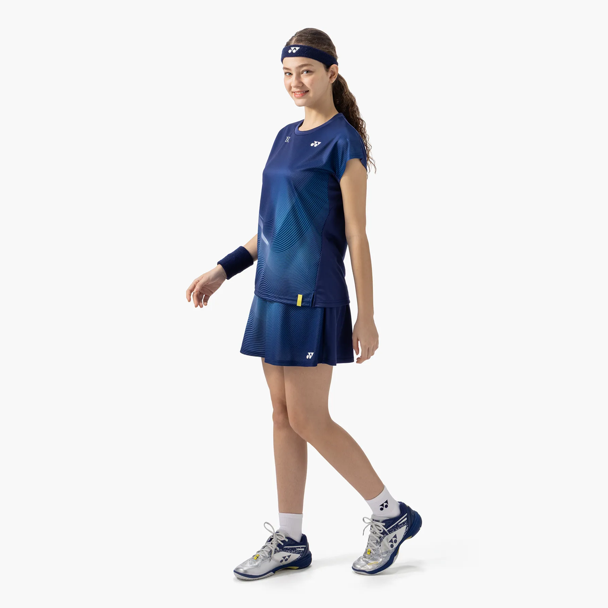 Yonex X Viktor Axelsen VA Women's Crew Neck Shirt 20970EX (Dark Blue)