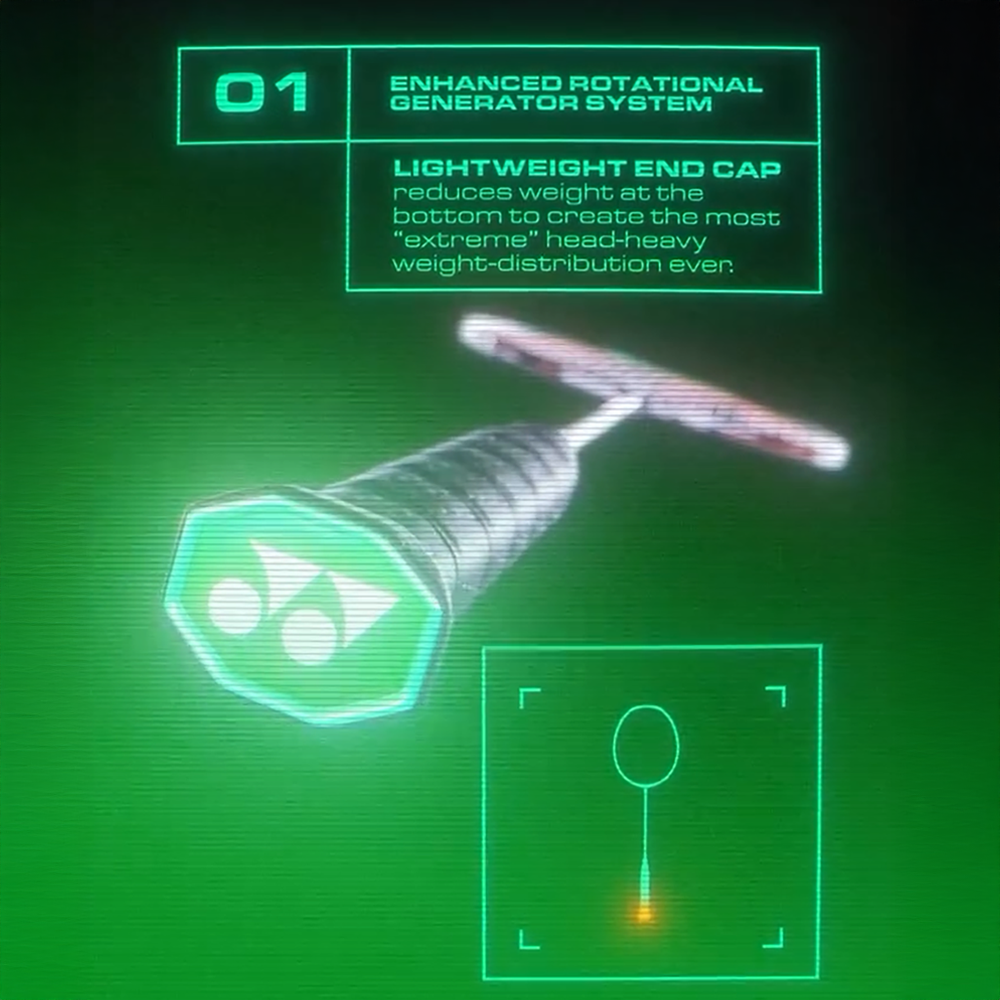 Yonex Astrox 99 Game 3rd Gen (Black/Green) 2025 lightweight end cap view