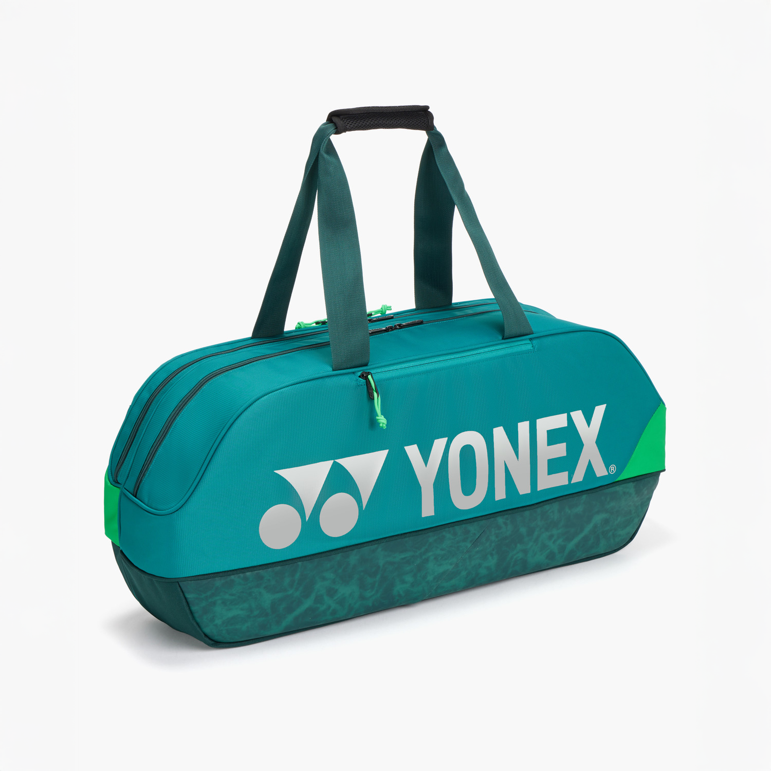 Yonex BAG92431WDKG Pro Tournament Badminton Tennis Racket Bag (Dark Green) green zipper view