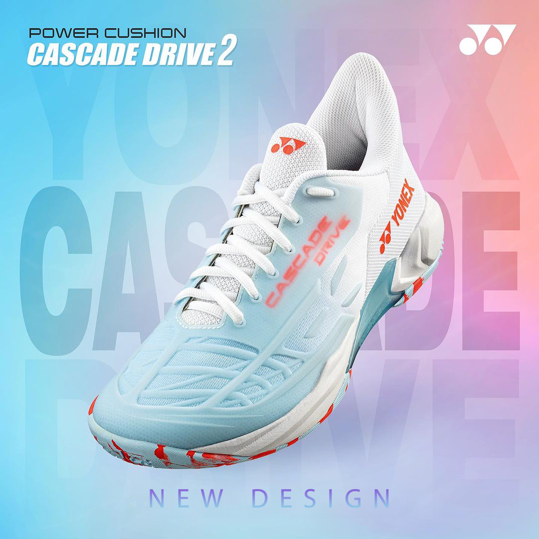 Yonex Cascade Drive 2 (White/Water Blue) Cascade Drive 2 Poster