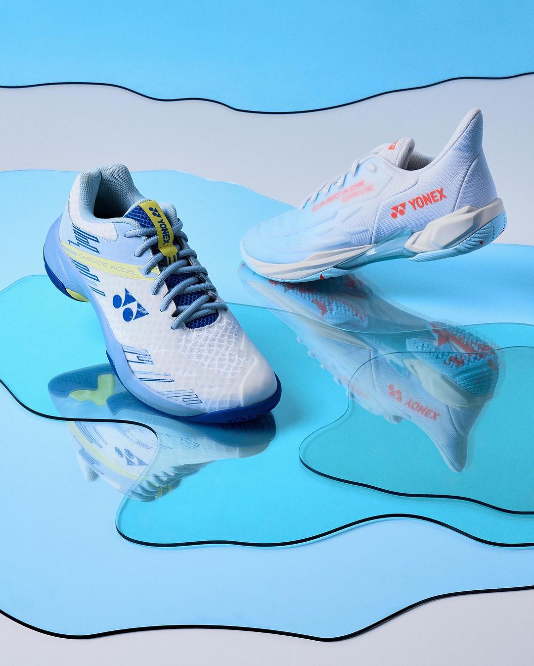 Yonex Cascade Drive 2 (White/Water Blue) Cascade Poster